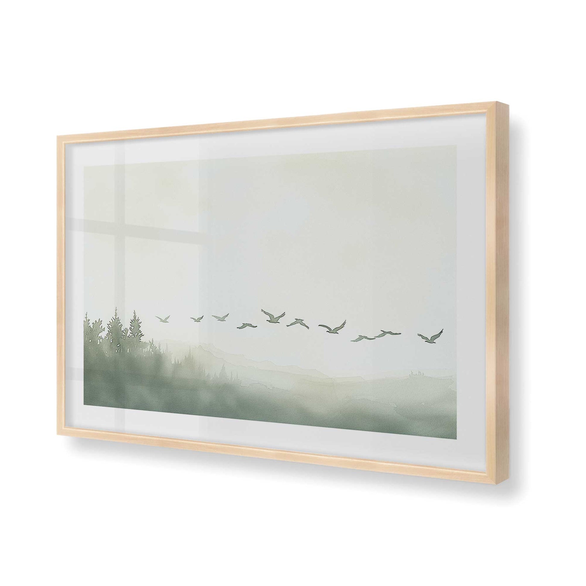 [Color:Raw Maple], Picture of art in a Raw Maple frame of the corner