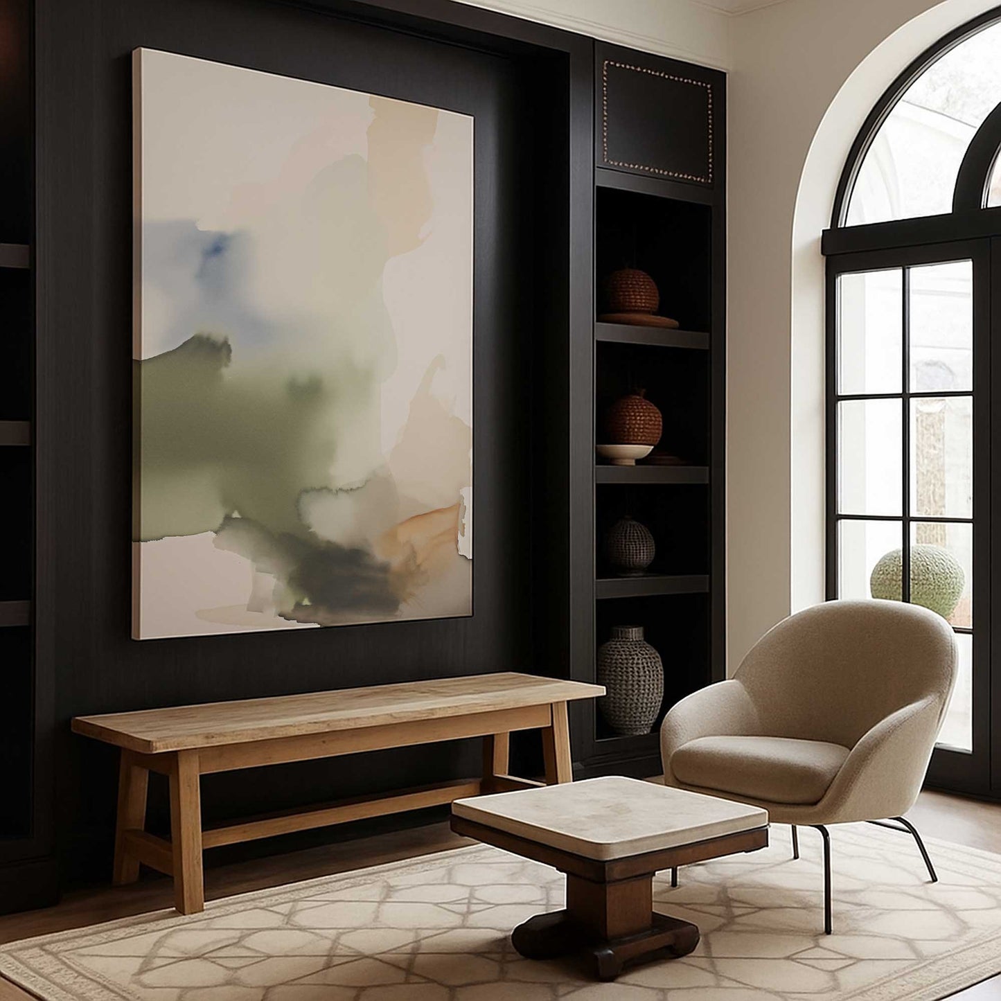 [Color:Stretched Canvas], Picture of art in a room