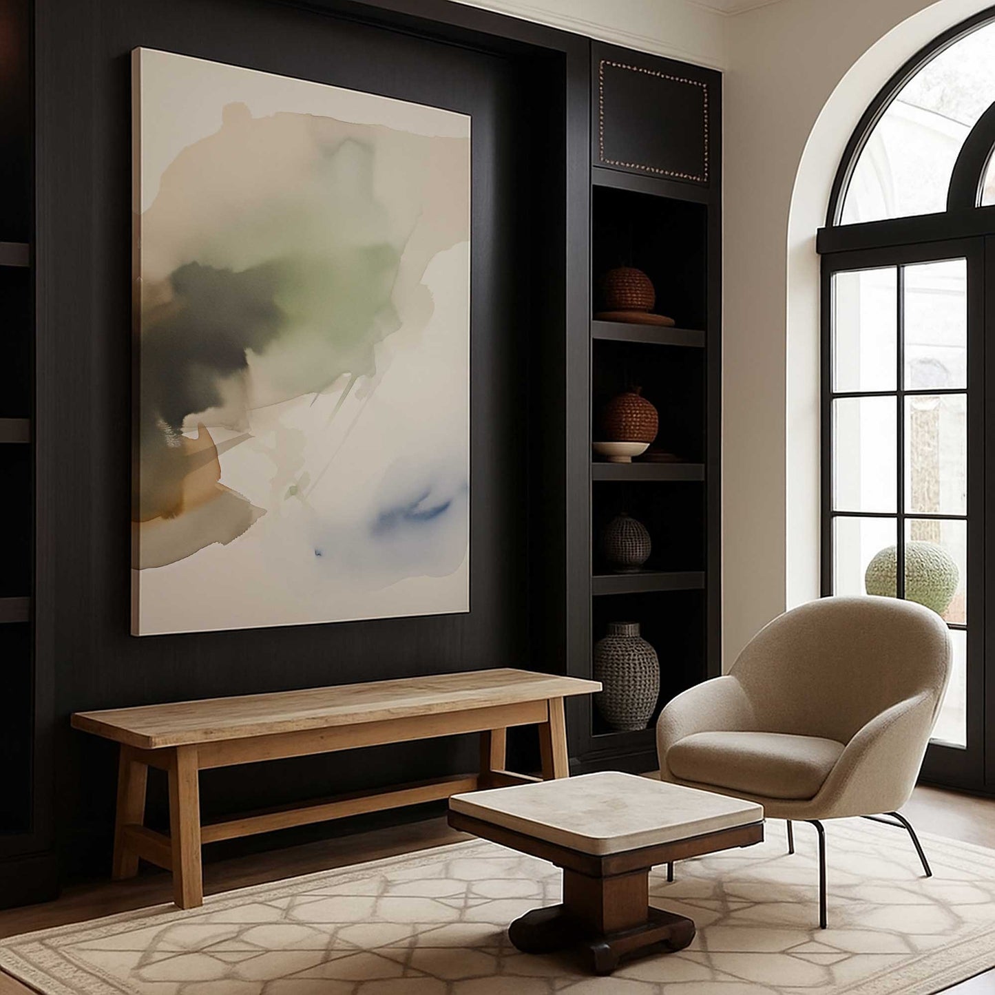 [Color:Stretched Canvas], Picture of art in a room