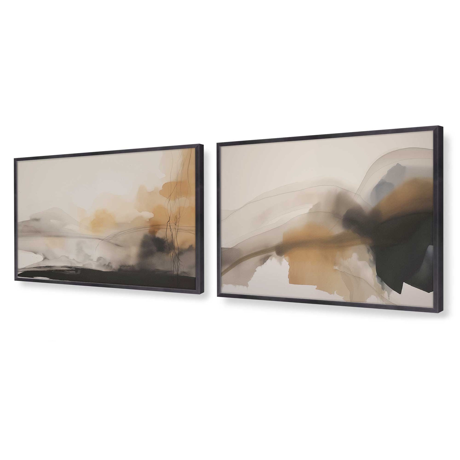 [Color:Weathered Zinc], Picture of art in a Weathered Zinc frame at an angle