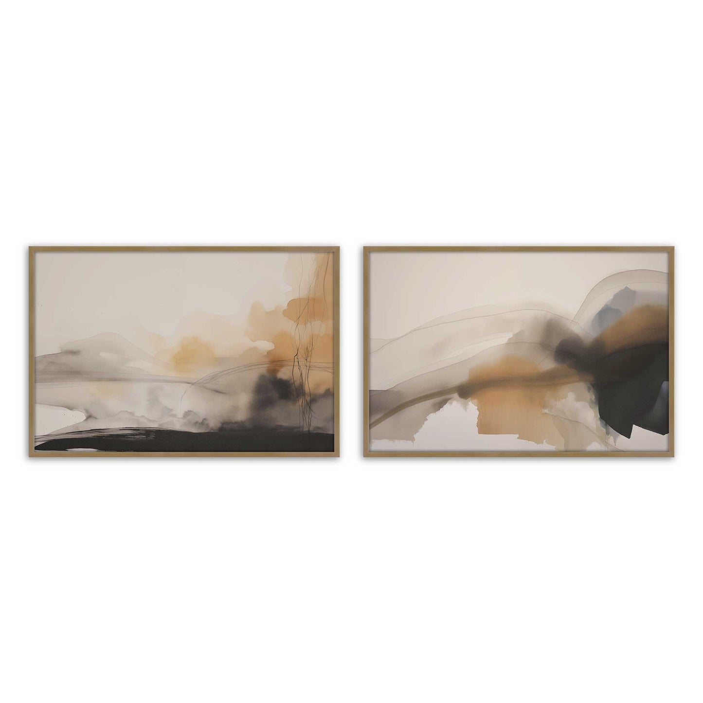 [Color:Brushed Gold], Picture of art in a Brushed Gold frame