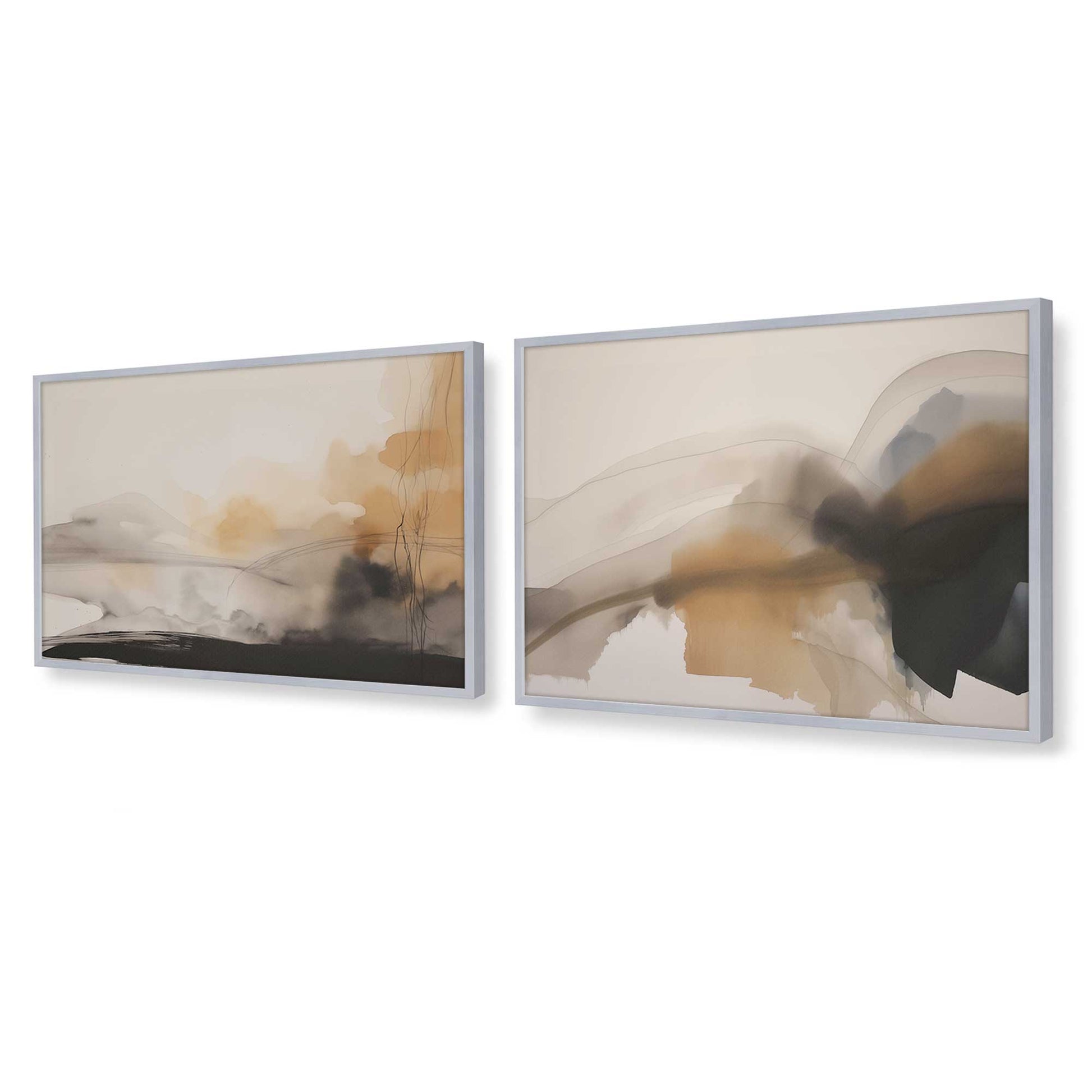[Color:Polished Chrome], Picture of art in a Polished Chrome frame at an angle