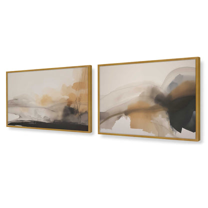 [Color:Polished Gold], Picture of art in a Polished Gold frame at an angle