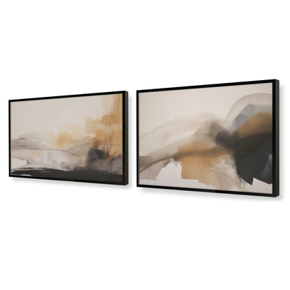 [Color:Satin Black], Picture of art in a Satin Black frame at an angle