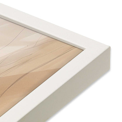 [Color:Opaque White], Picture of art in a Opaque White frame of the corner