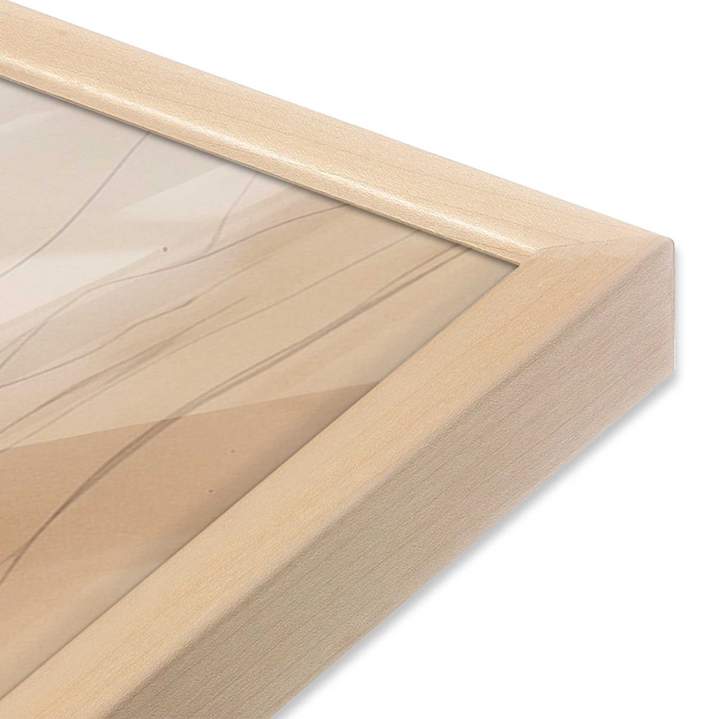 [Color:Raw Maple], Picture of art in a Raw Maple frame of the corner