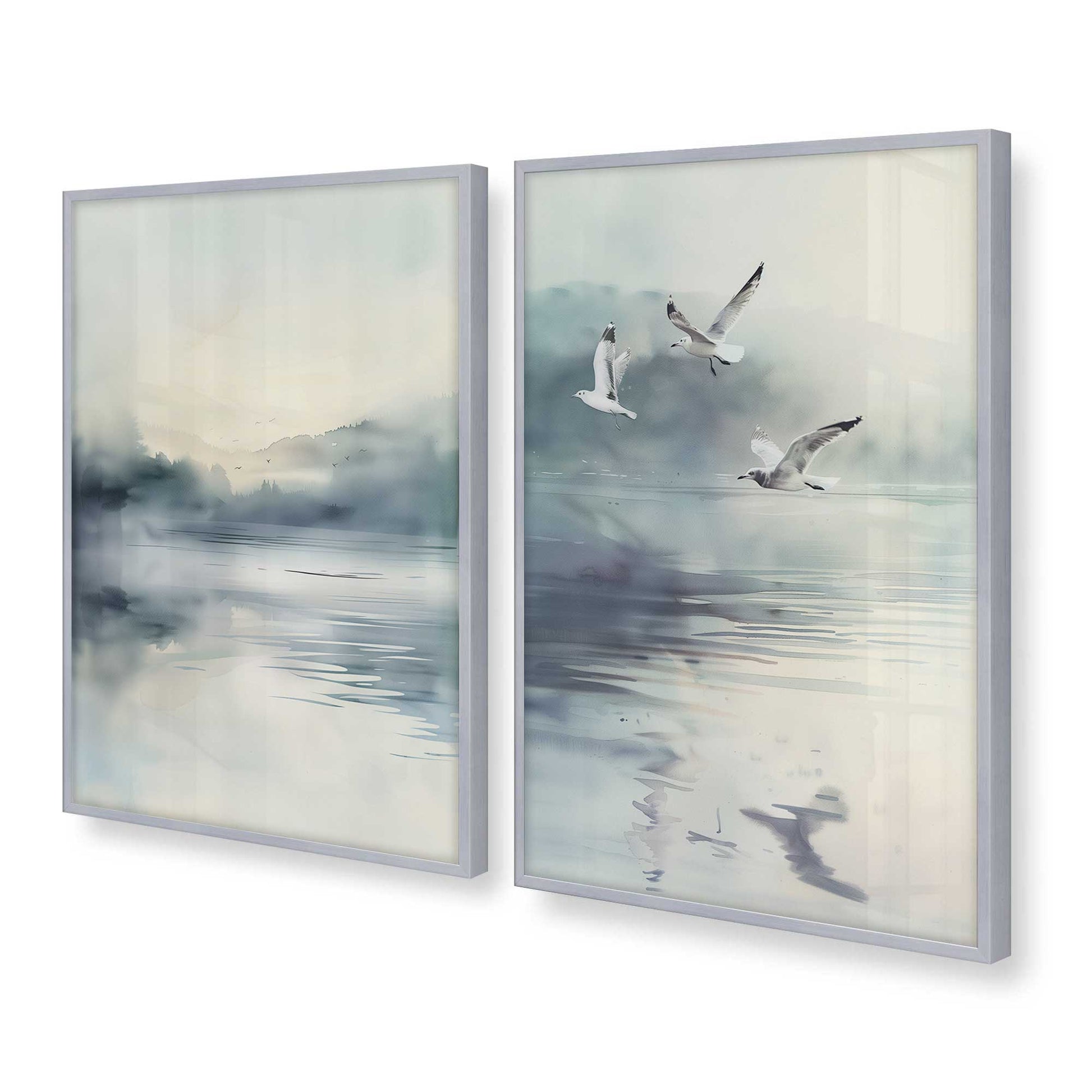 [Color:Polished Chrome], Picture of art in a Polished Chrome frame at an angle