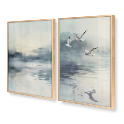 [Color:Raw Maple], Picture of art in a Raw Maple frame at an angle