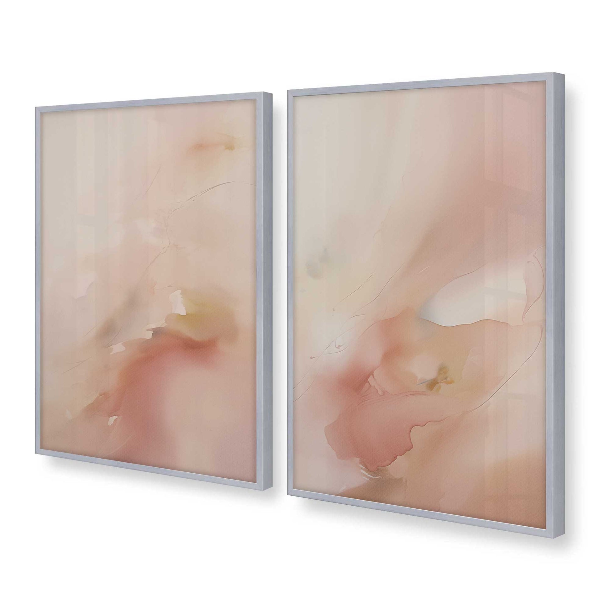 [Color:Polished Chrome], Picture of art in a Polished Chrome frame at an angle