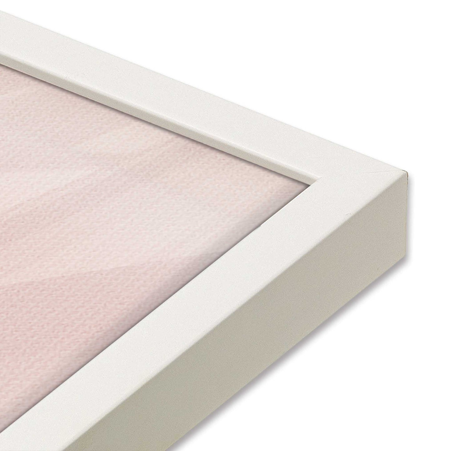 [Color:Opaque White], Picture of art in a Opaque White frame of the corner
