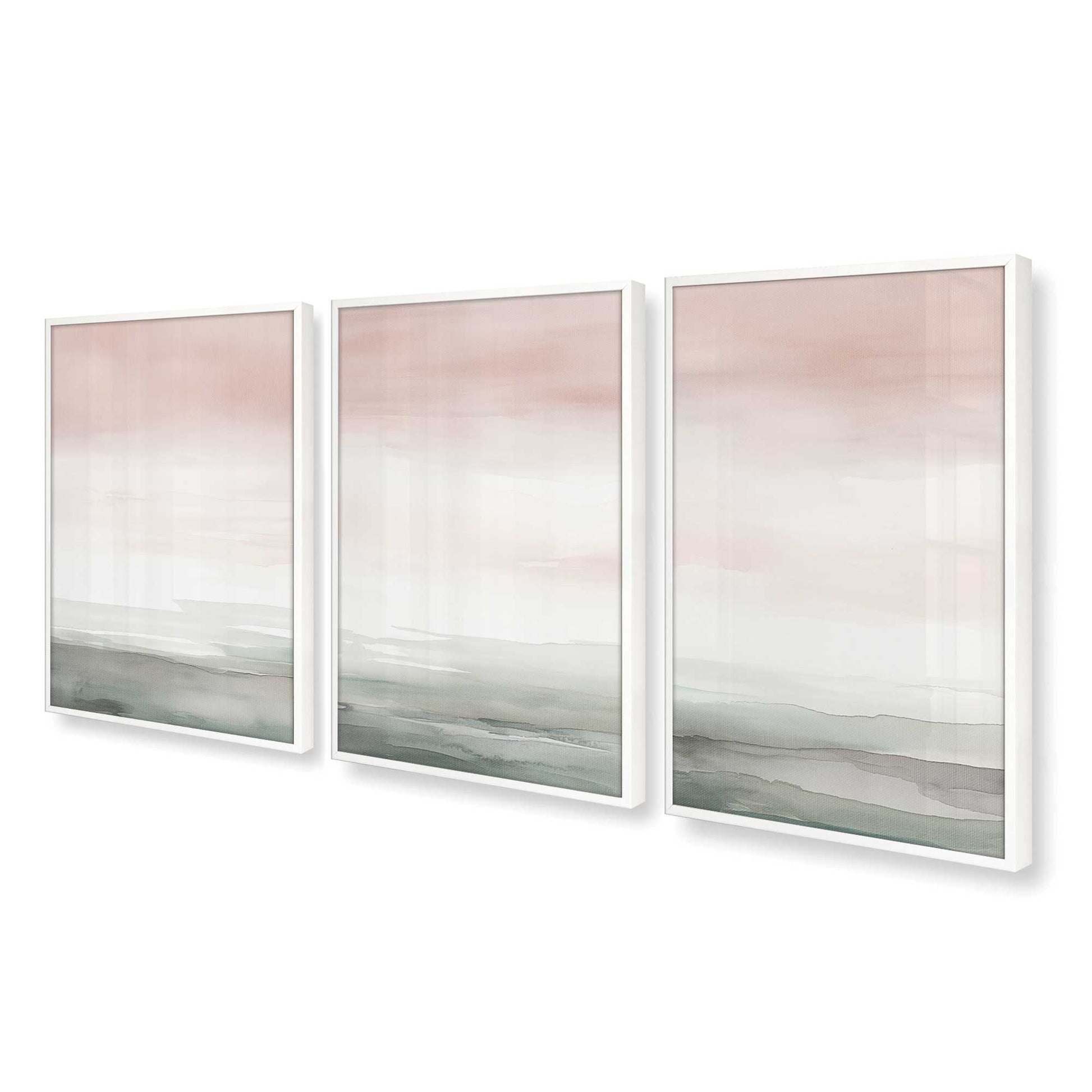 [Color:Opaque White], Picture of art in a Opaque White frame at an angle