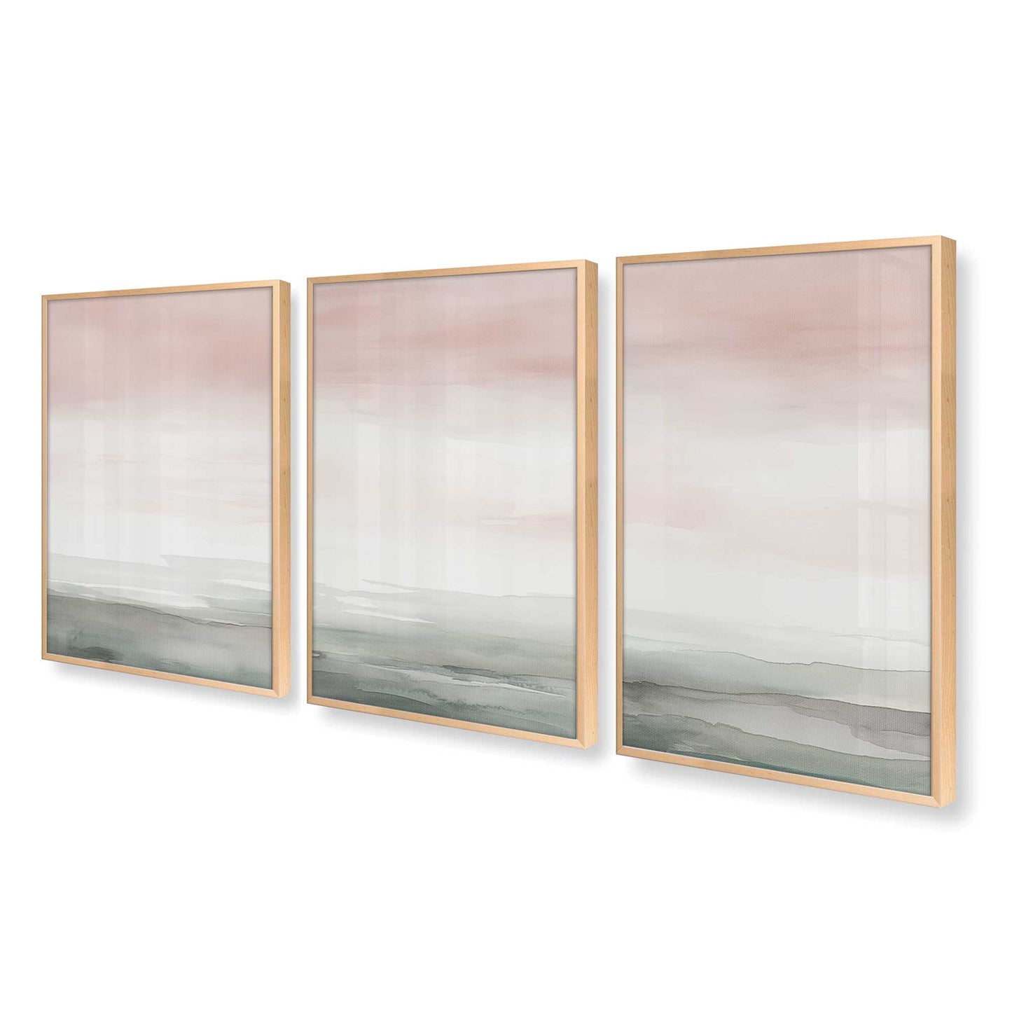 [Color:Raw Maple], Picture of art in a Raw Maple frame at an angle