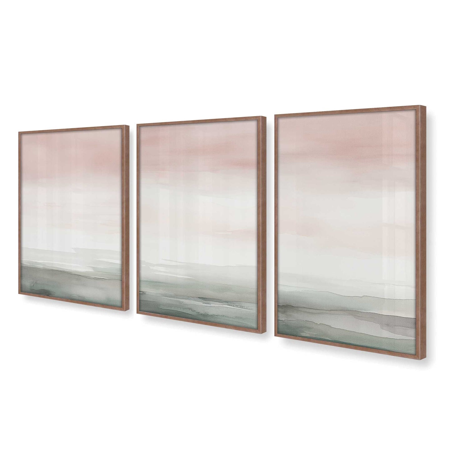 [Color:Powder Rose], Picture of art in a Powder Rose frame at an angle