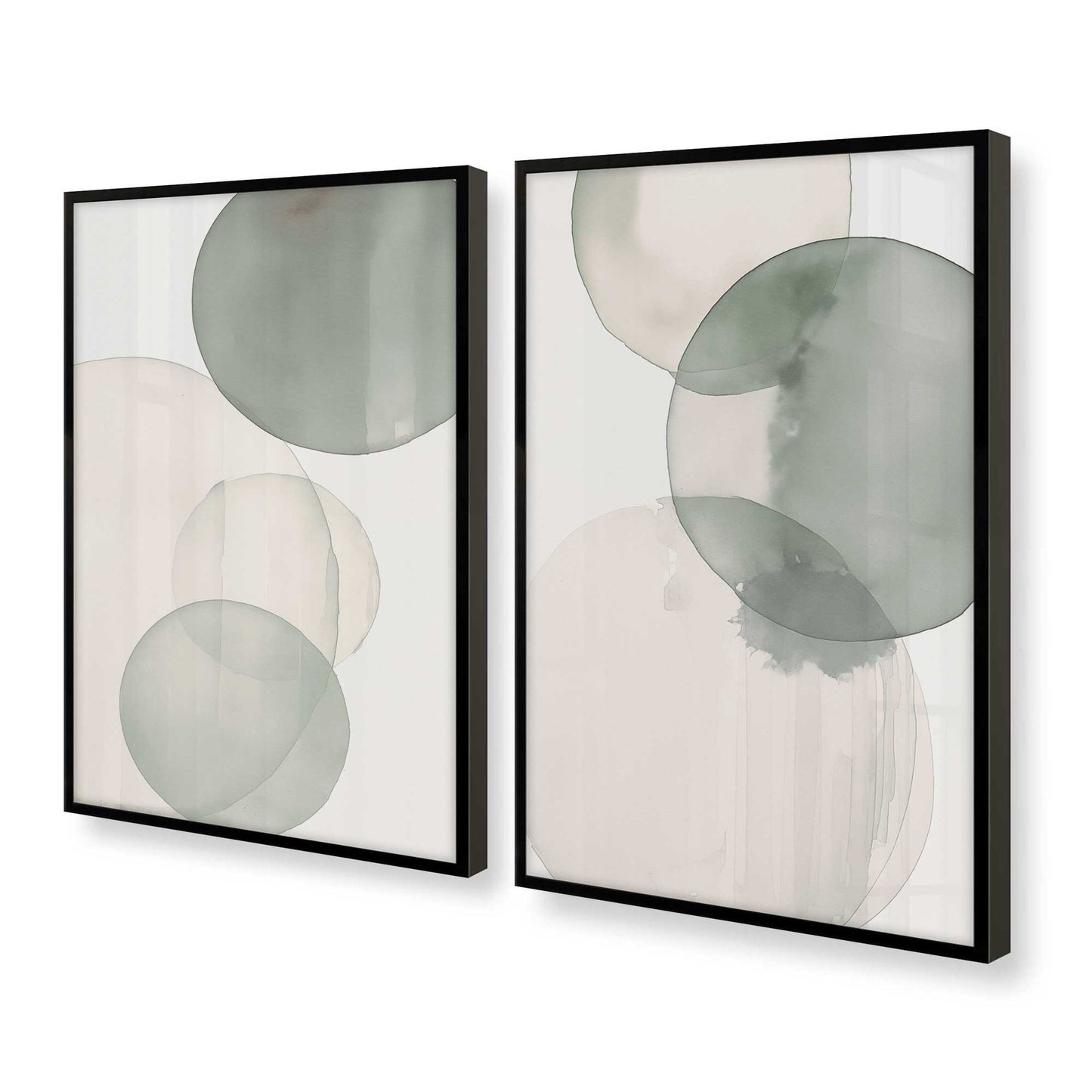 [Color:Satin Black], Picture of art in a Satin Black frame at an angle