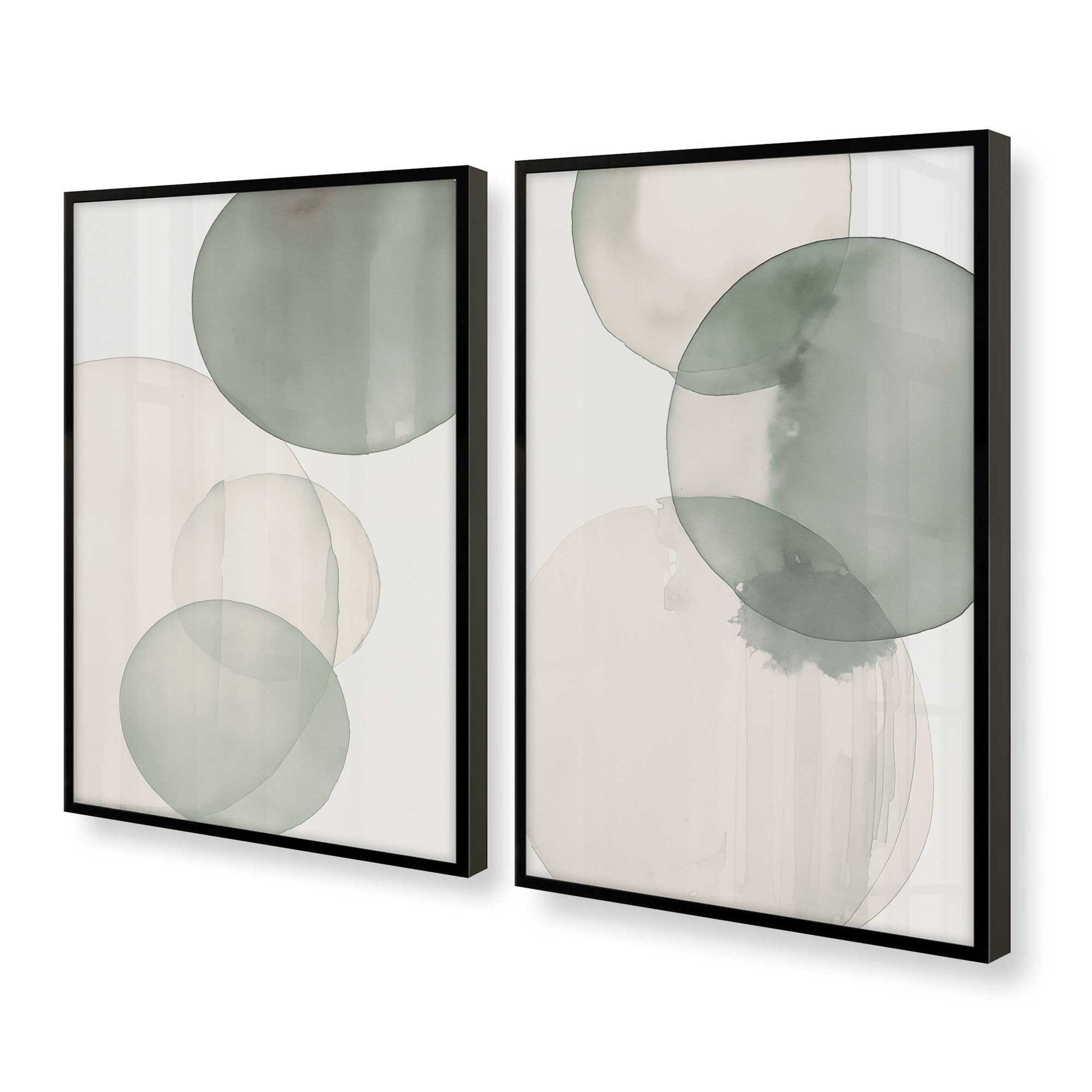 [Color:Satin Black], Picture of art in a Satin Black frame at an angle