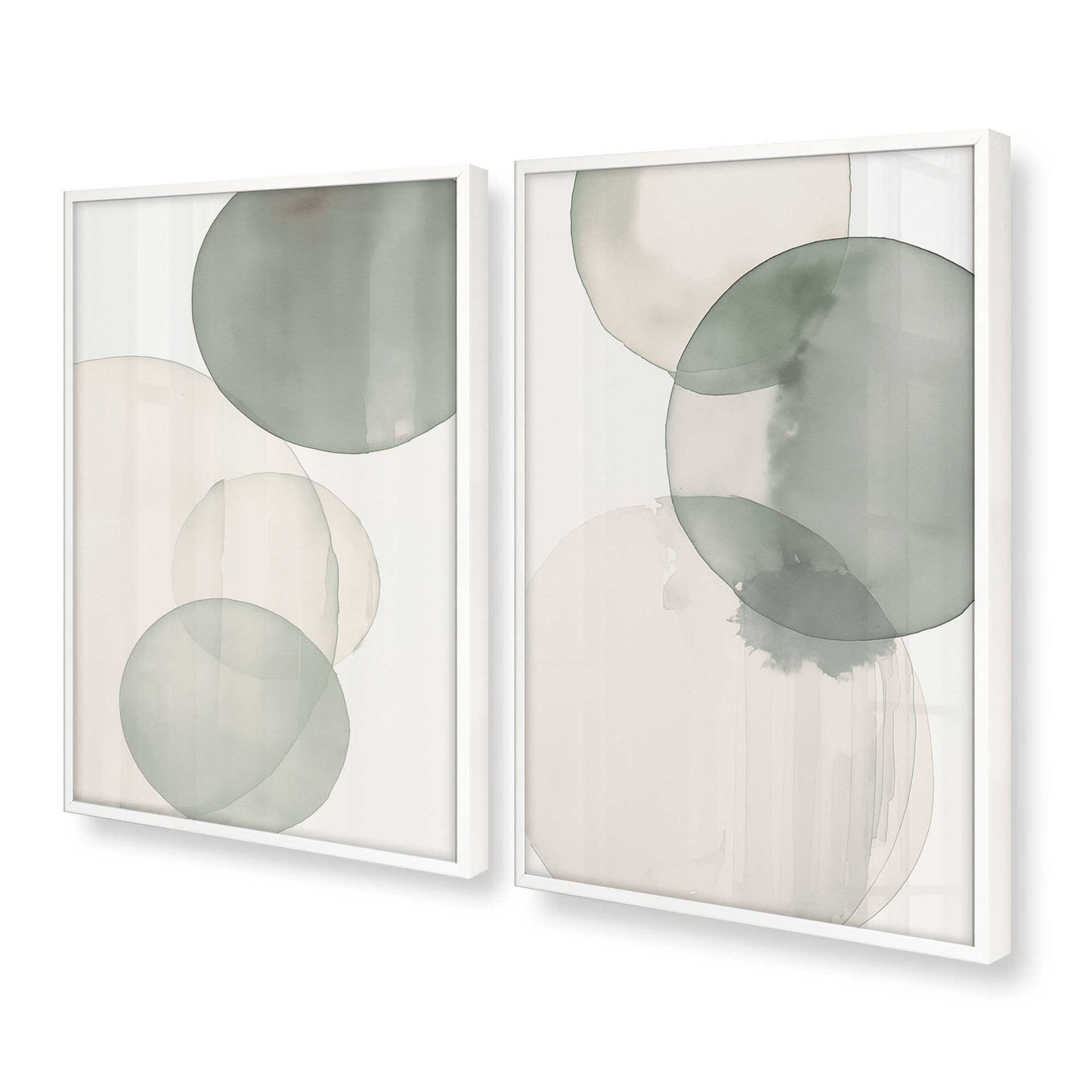 [Color:Opaque White], Picture of art in a Opaque White frame at an angle
