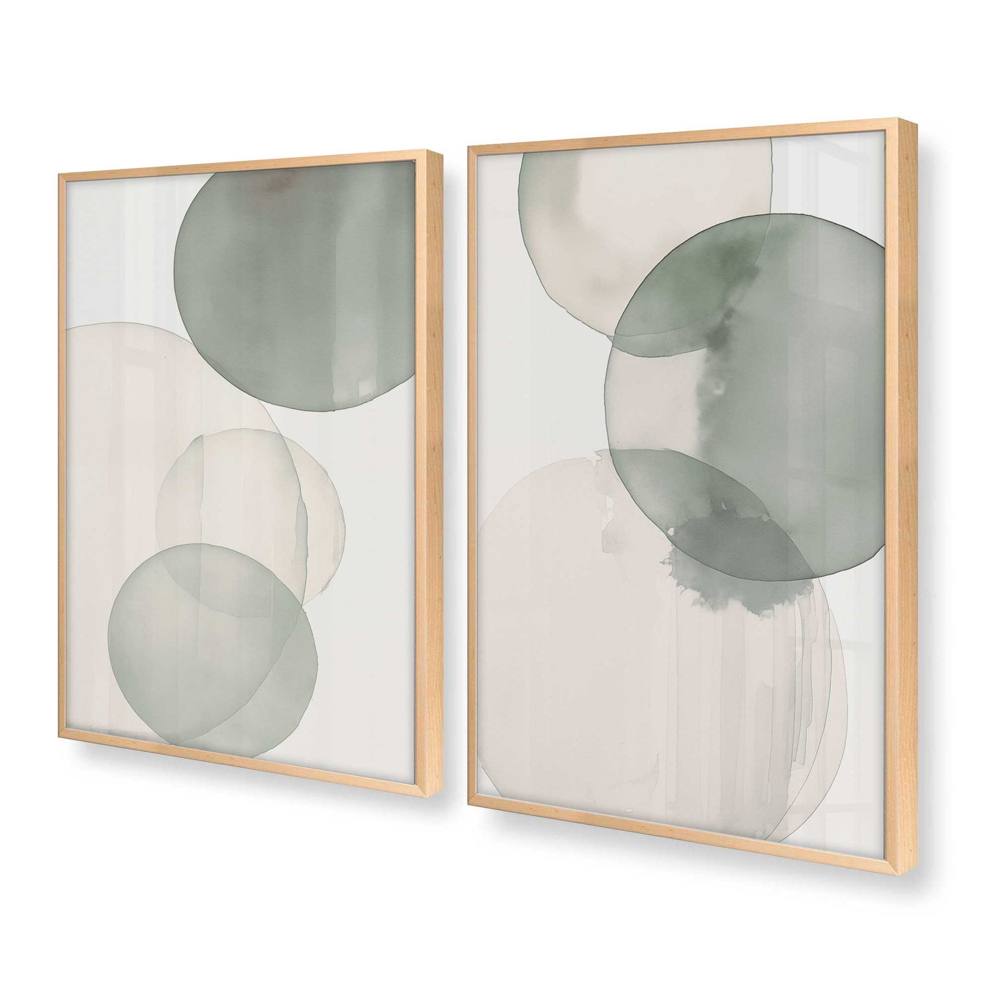 [Color:Raw Maple], Picture of art in a Raw Maple frame at an angle
