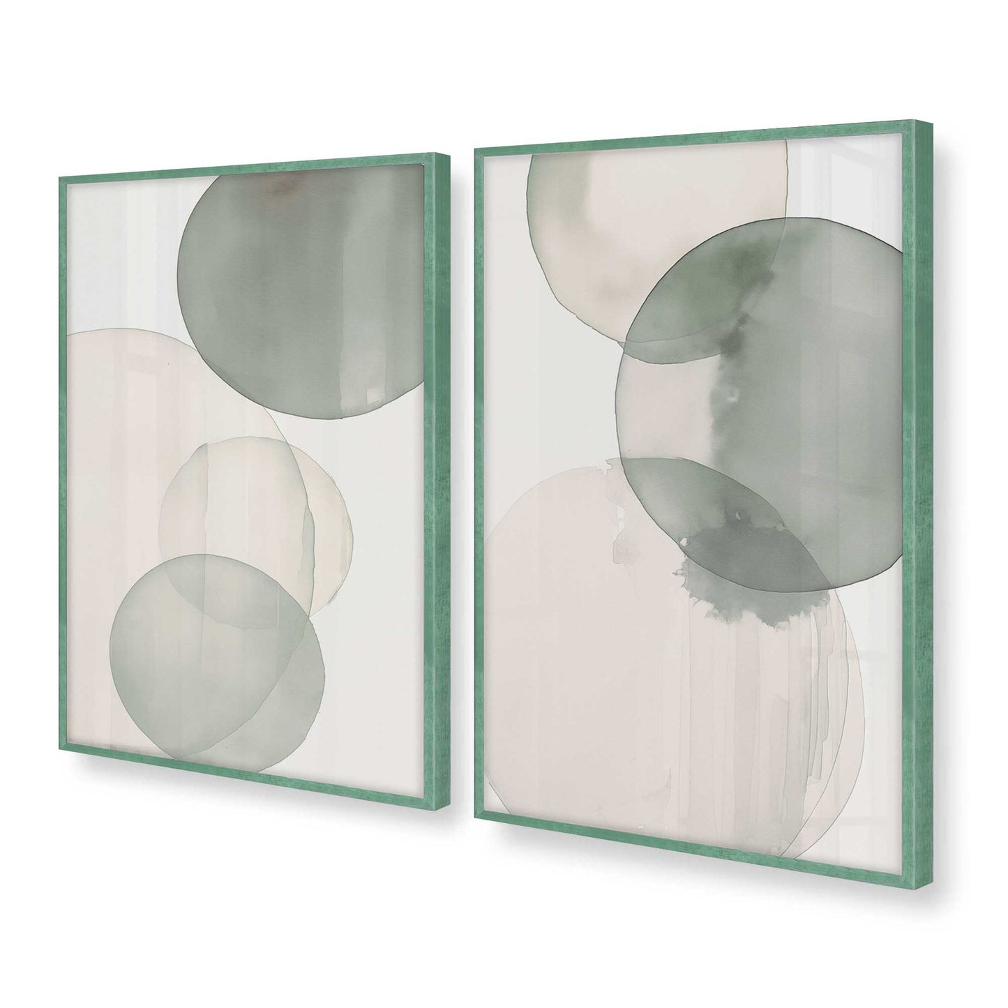 [Color:Lemon Grass], Picture of art in a Lemon Grass frame at an angle