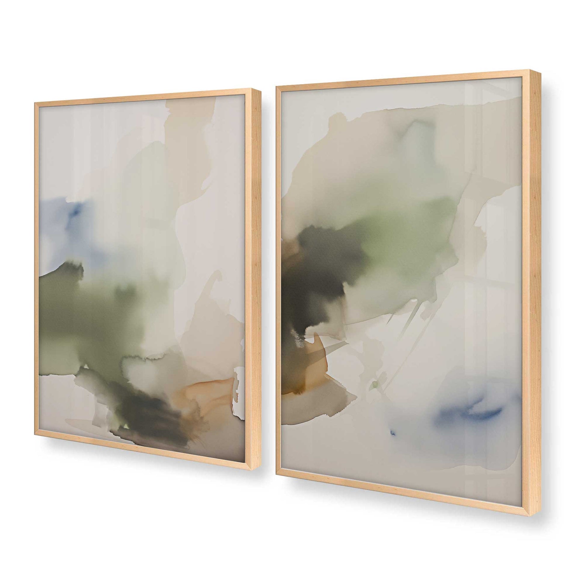 [Color:Raw Maple], Picture of art in a Raw Maple frame at an angle