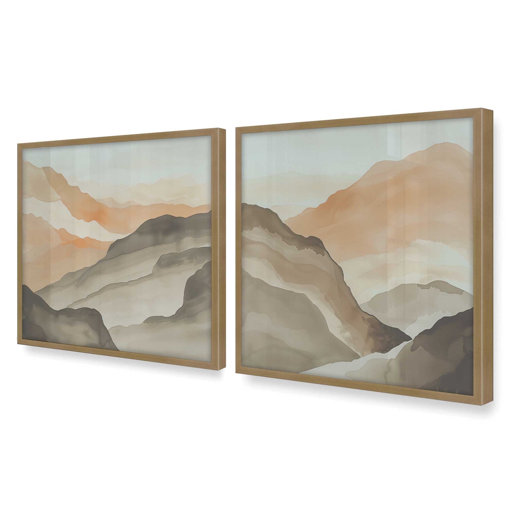 [Color:Brushed Gold], Picture of art in a Brushed Gold frame of the corner