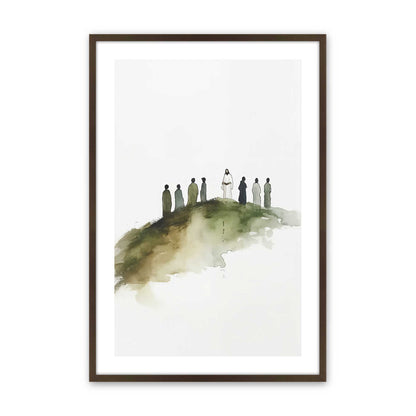 [Color:Brown], Picture of art in a Brown frame