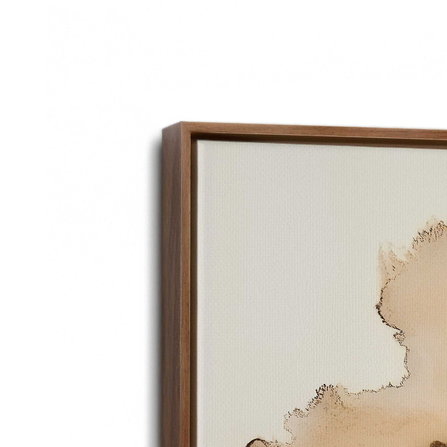 [Color:Walnut], Picture of art in a Walnut frame at an angle