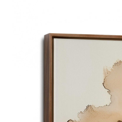 [Color:Walnut], Picture of art in a Walnut frame at an angle