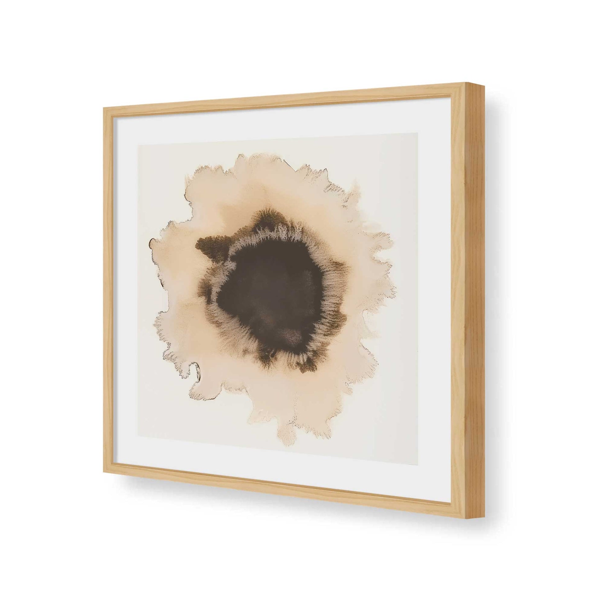 [Color:American Maple], Picture of art in a American Maple frame of the corner