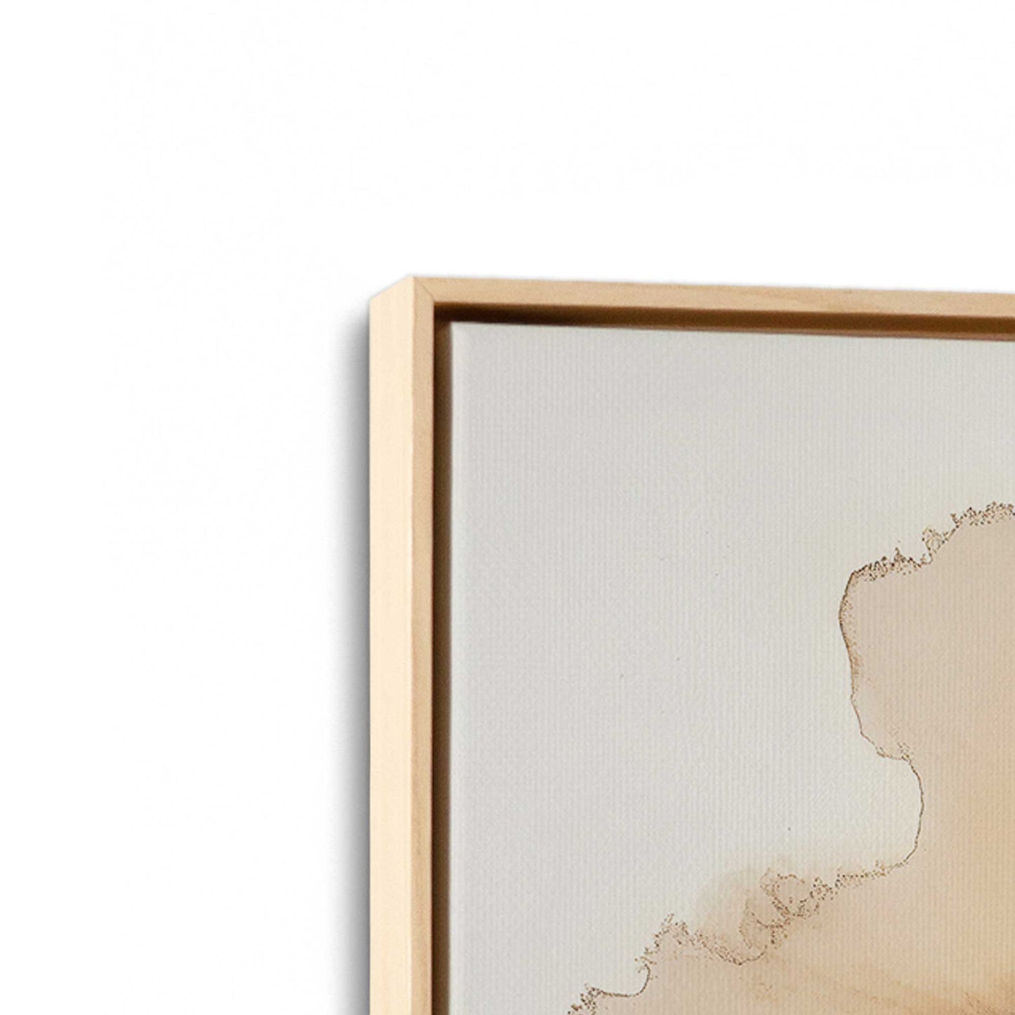 [Color:American Maple], Picture of art in an American Maple frame at an angle