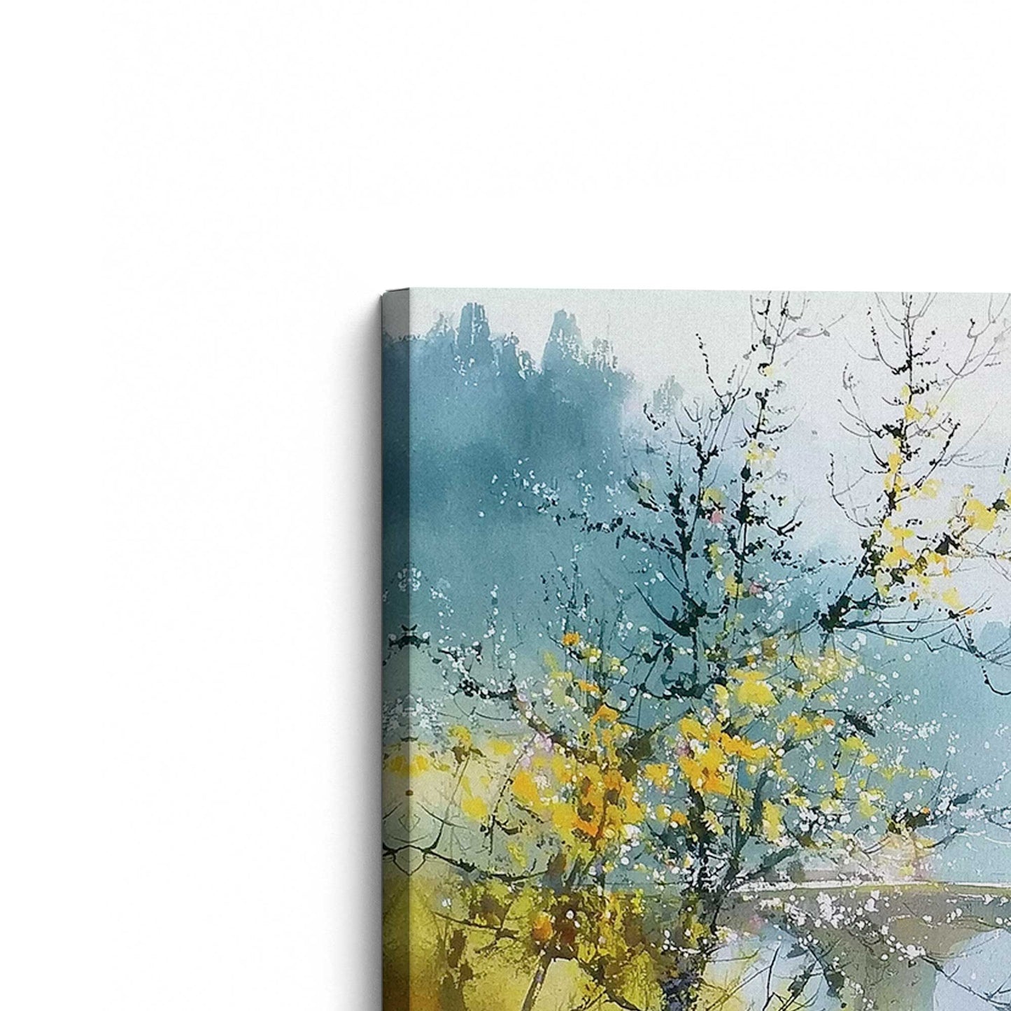 [Color:Stretched Canvas], Picture of the corner of the art