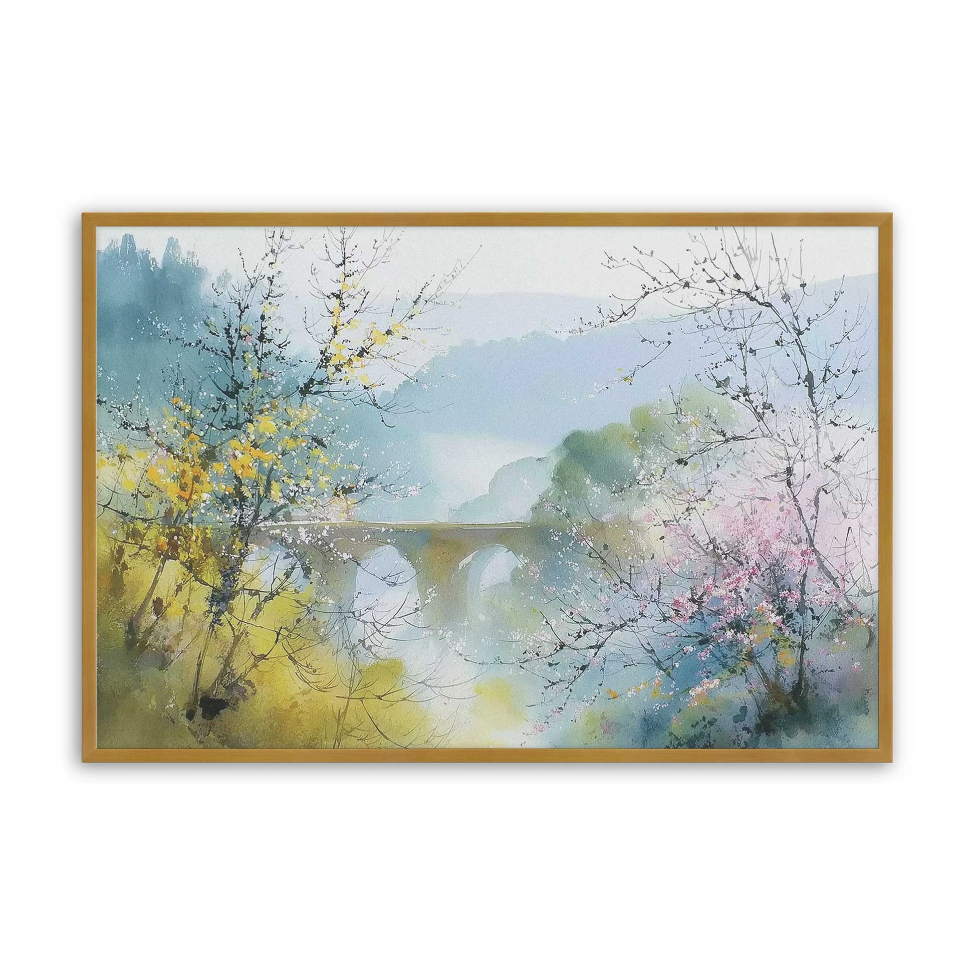[Color:Polished Gold], Picture of art in a Polished Gold frame