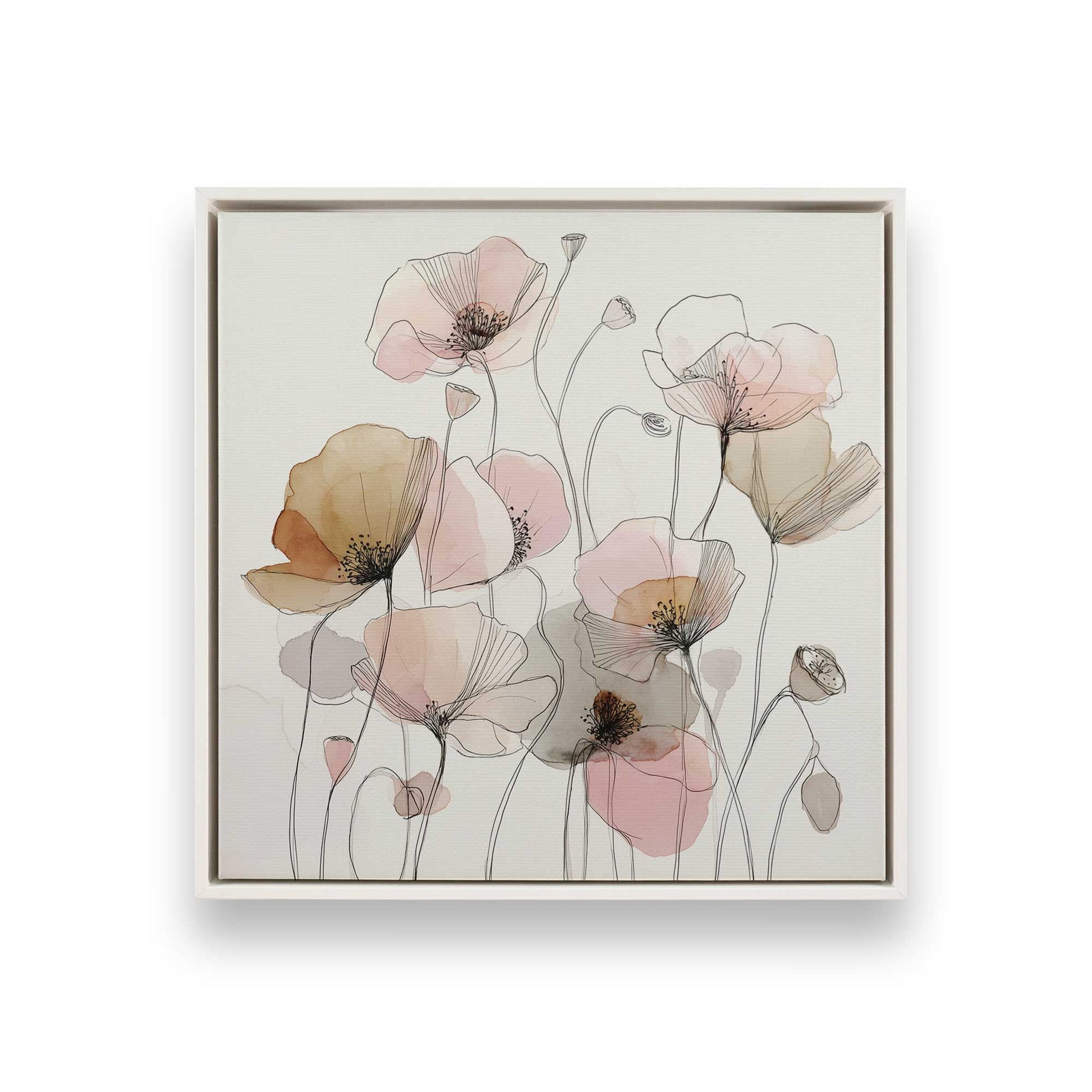 [Color:Opaque White], Picture of art in a White frame