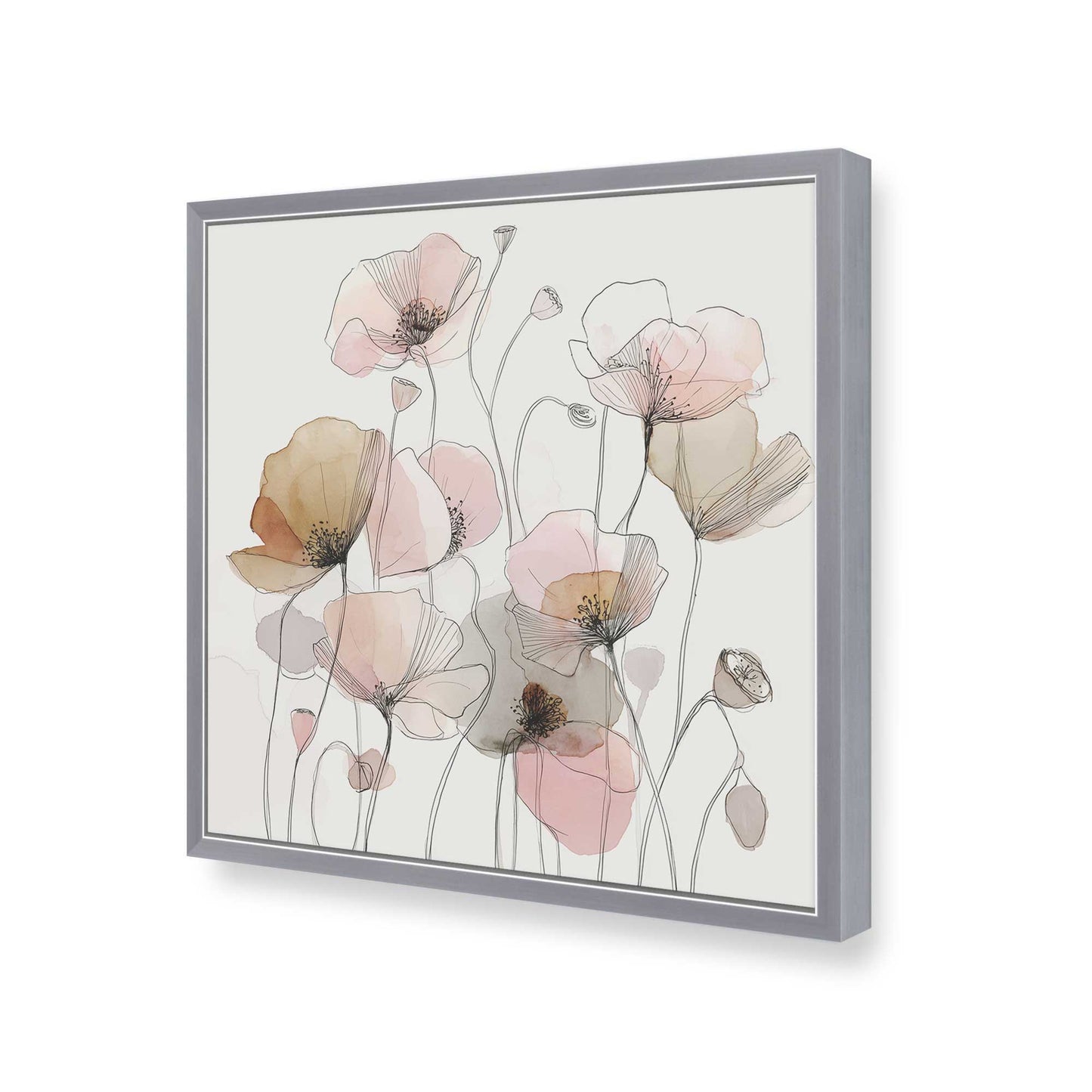 [Color:Polished Chrome], Picture of art in a Polished Chrome frame of the corner