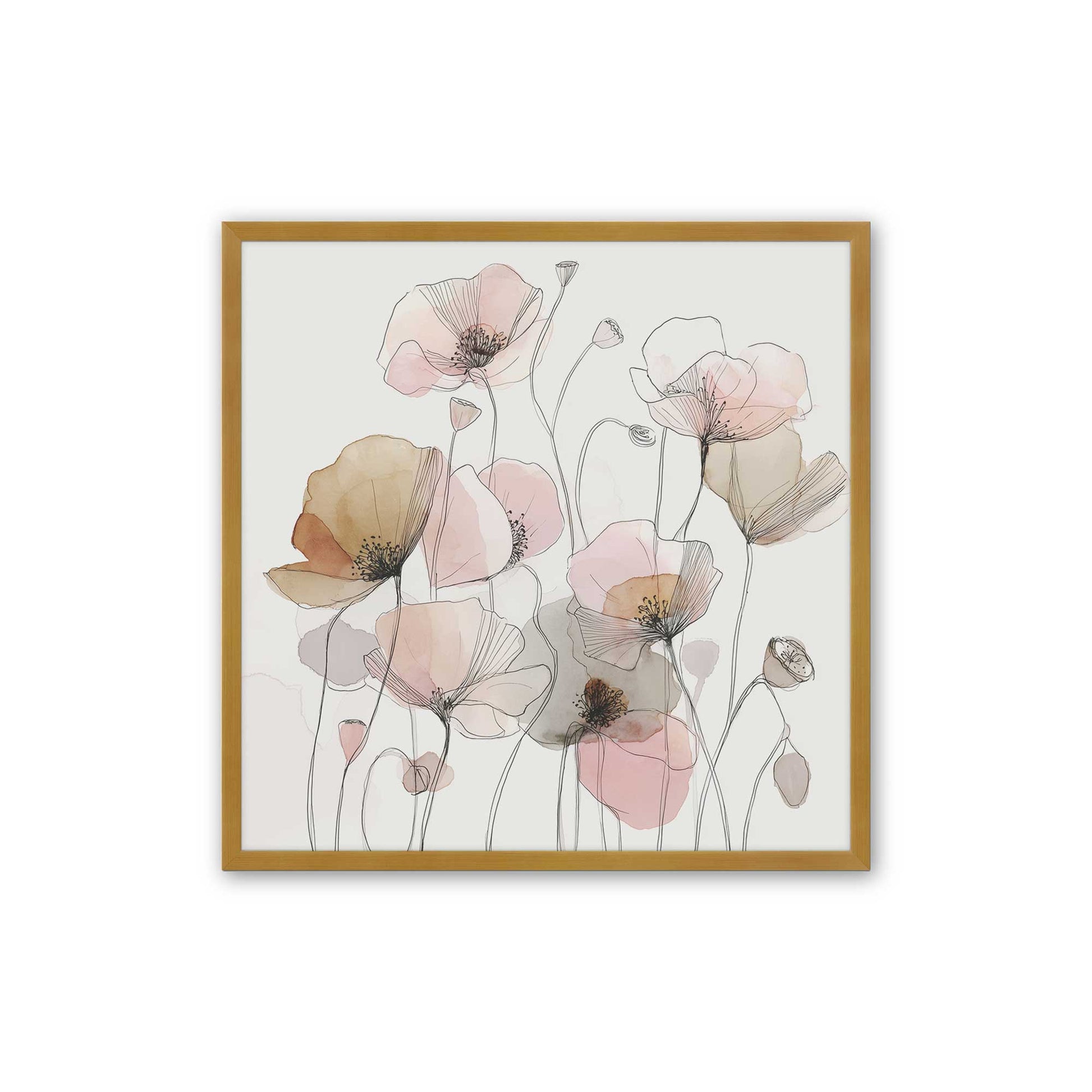 [Color:Polished Gold], Picture of art in a Polished Gold frame