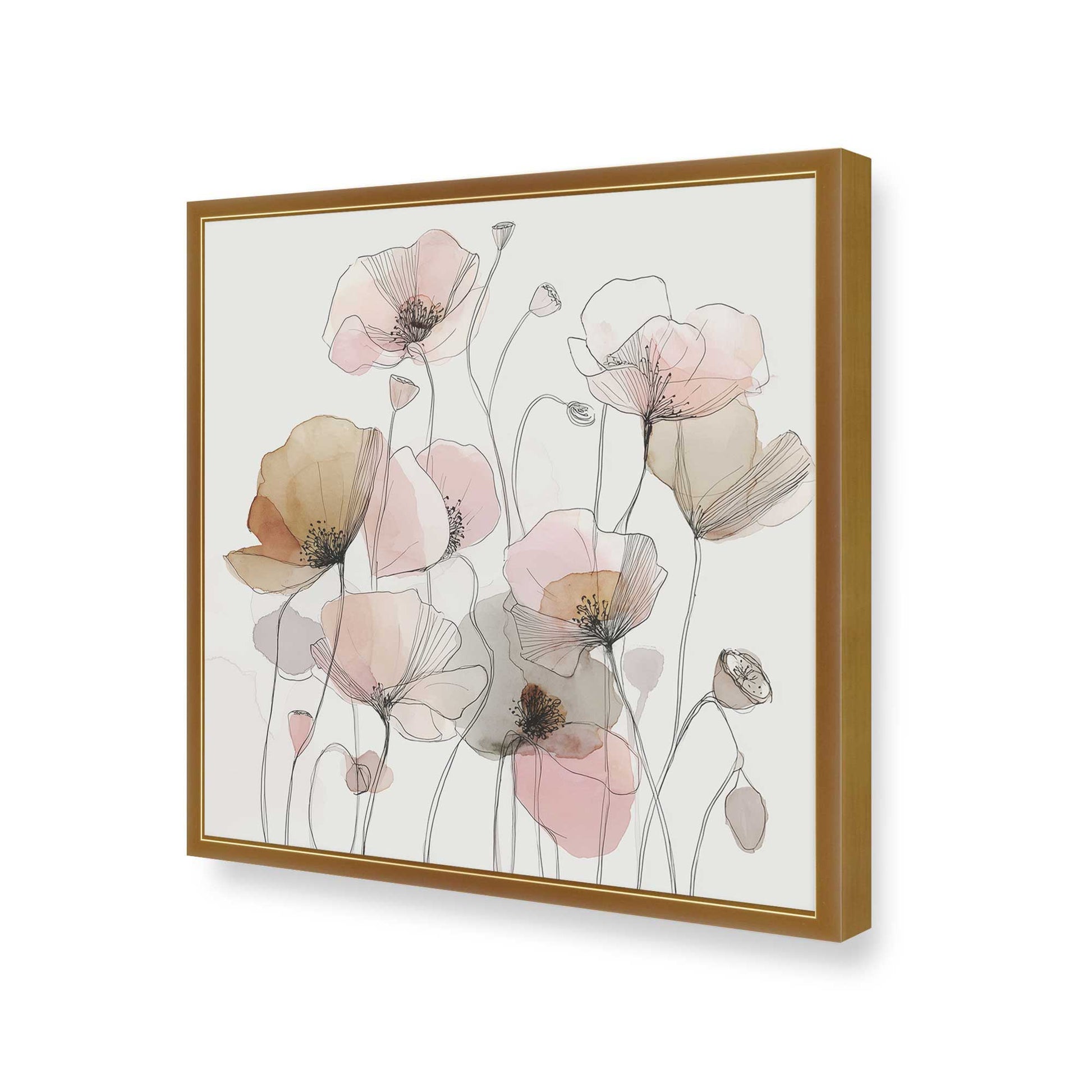 [Color:Polished Gold], Picture of art in a Polished Gold frame of the corner