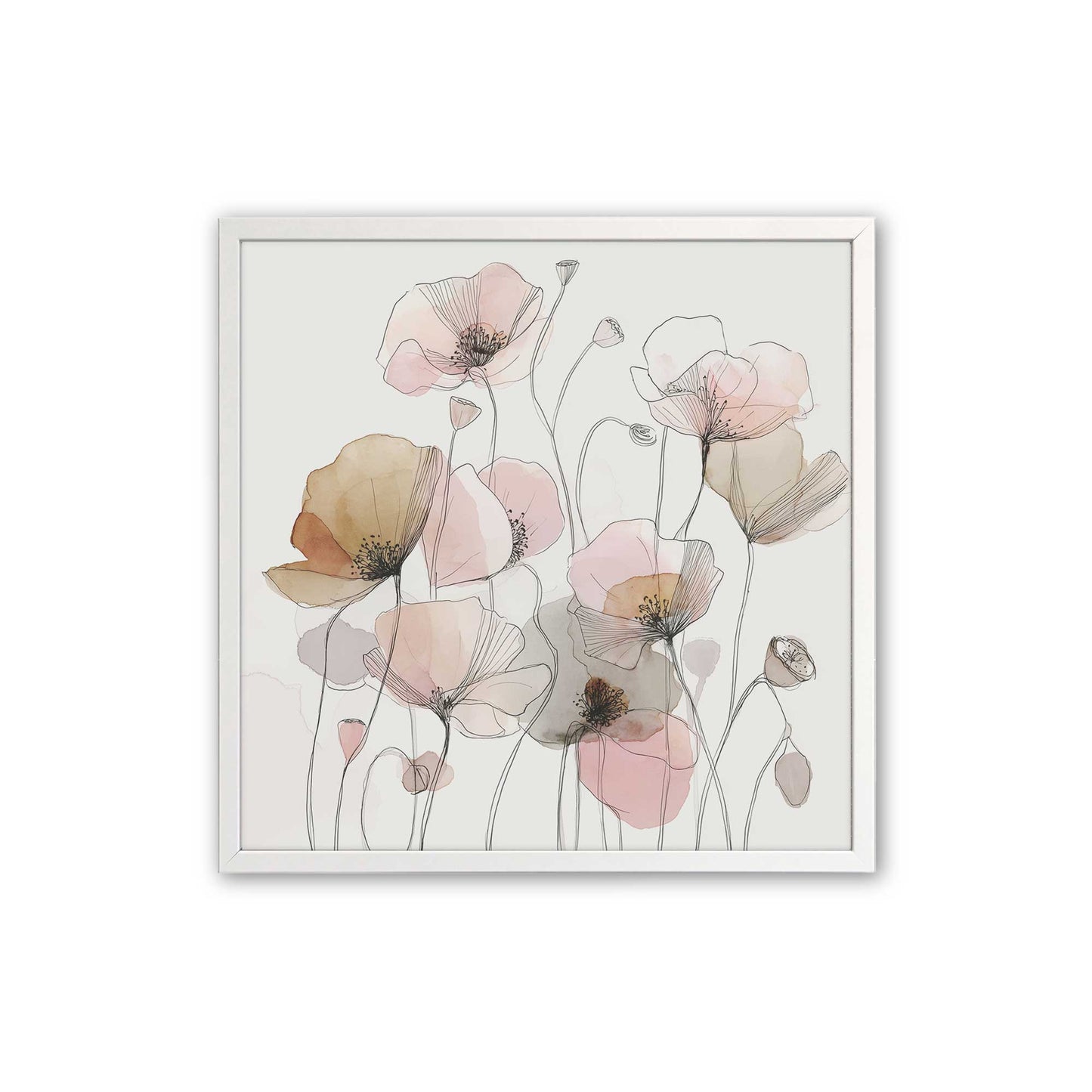 [Color:Opaque White], Picture of art in a Opaque White frame