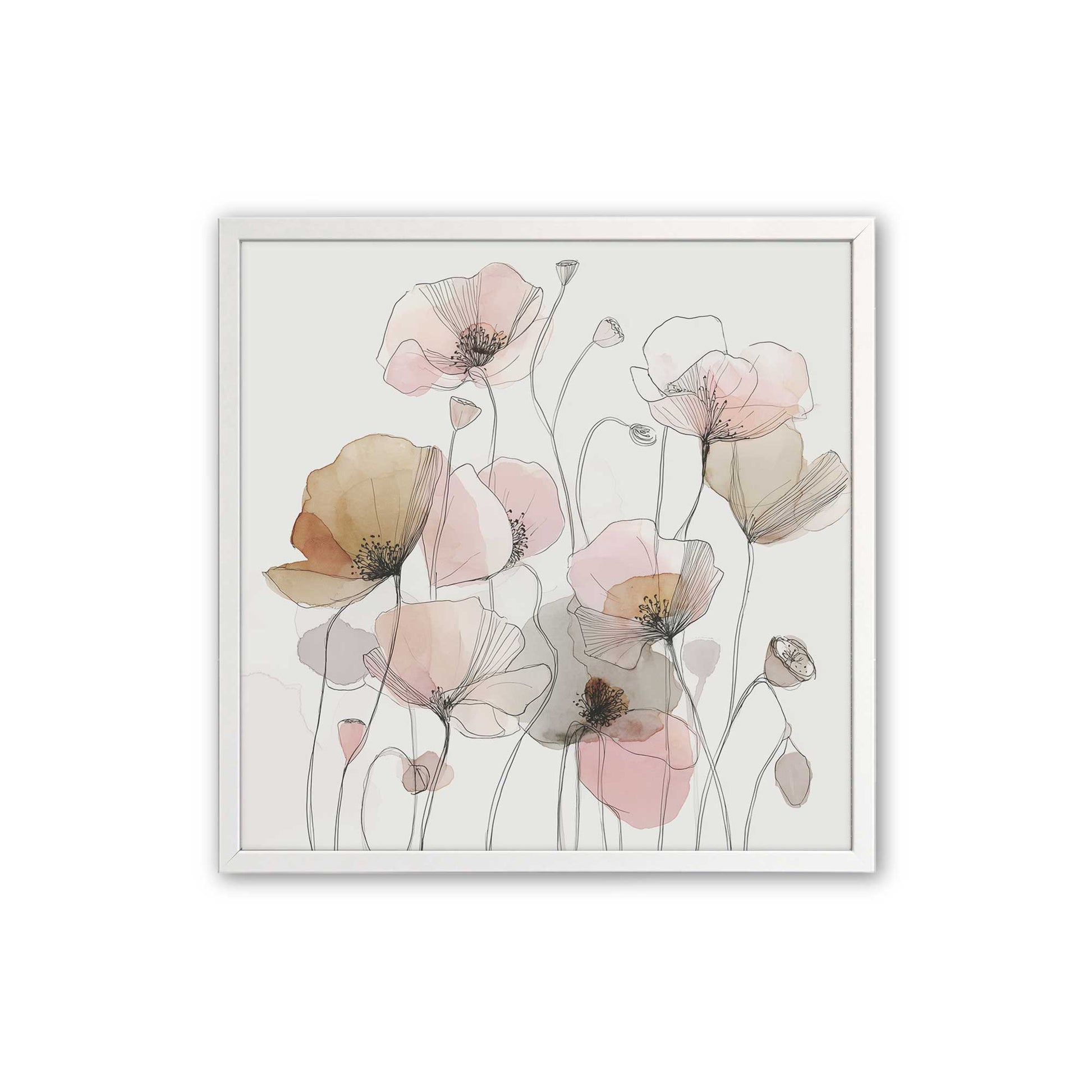 [Color:Opaque White], Picture of art in a Opaque White frame