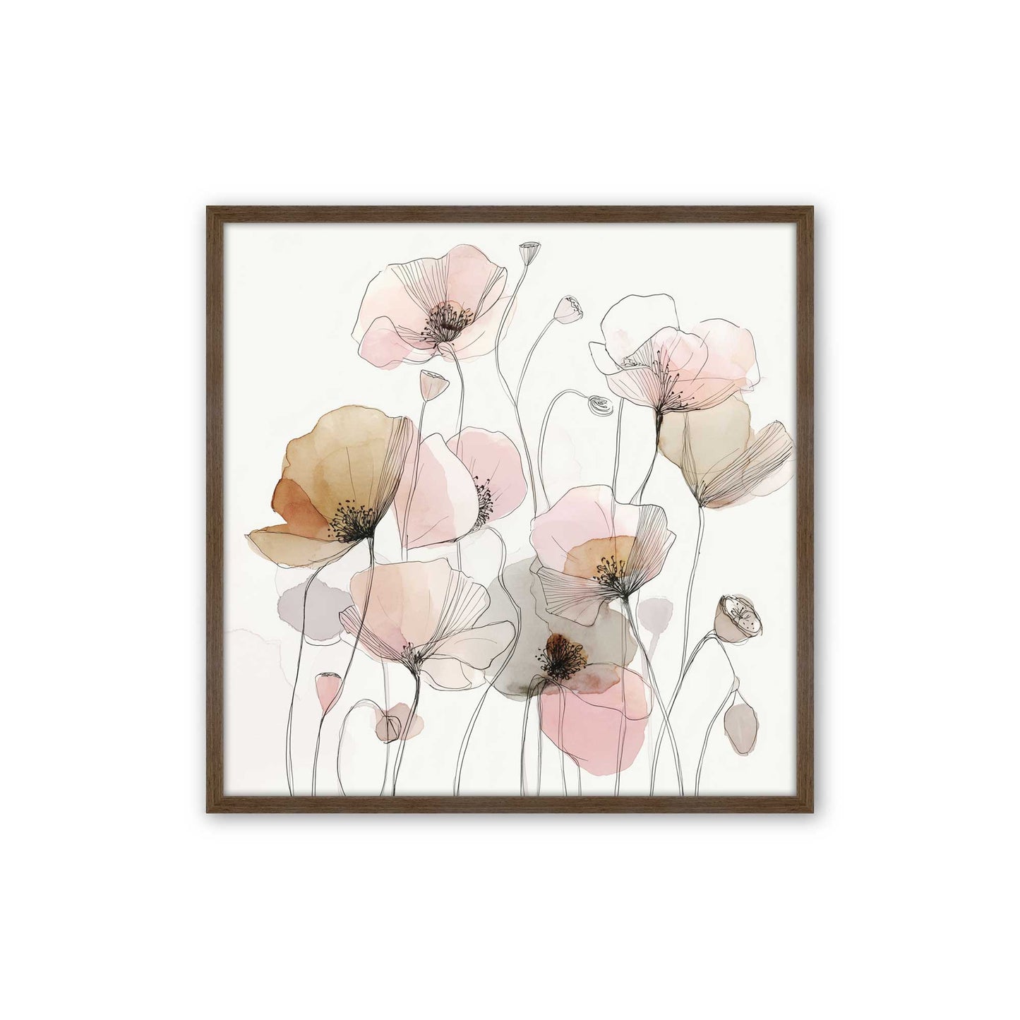[Color:Walnut], Picture of art in a Walnut frame
