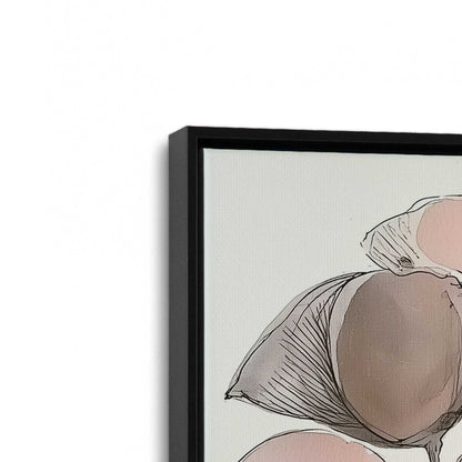 [Color:Satin Black], Picture of art in a Satin Black frame at an angle