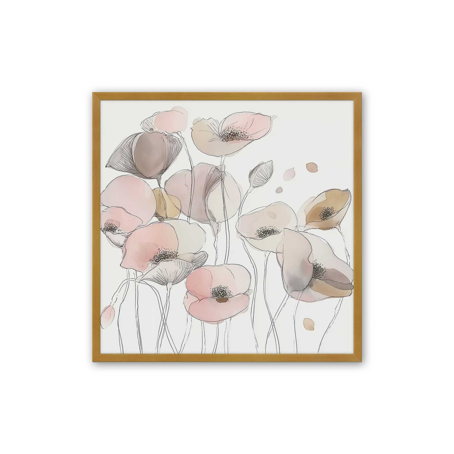 [Color:Polished Gold], Picture of art in a Polished Gold frame