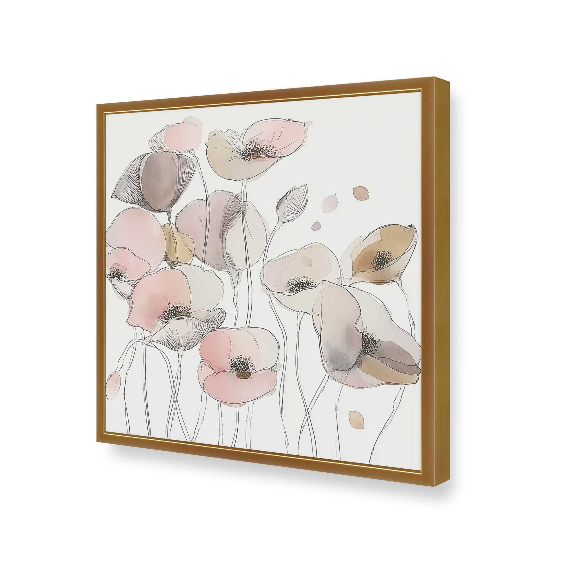 [Color:Polished Gold], Picture of art in a Polished Gold frame of the corner