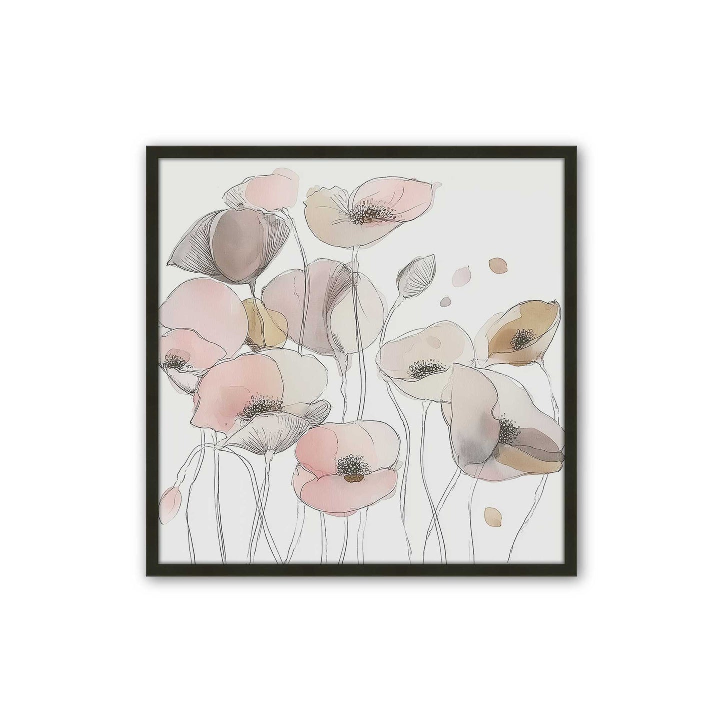 [Color:Satin Black], Picture of art in a Satin Black frame
