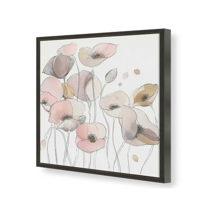 [Color:Satin Black], Picture of art in a Satin Black frame of the corner