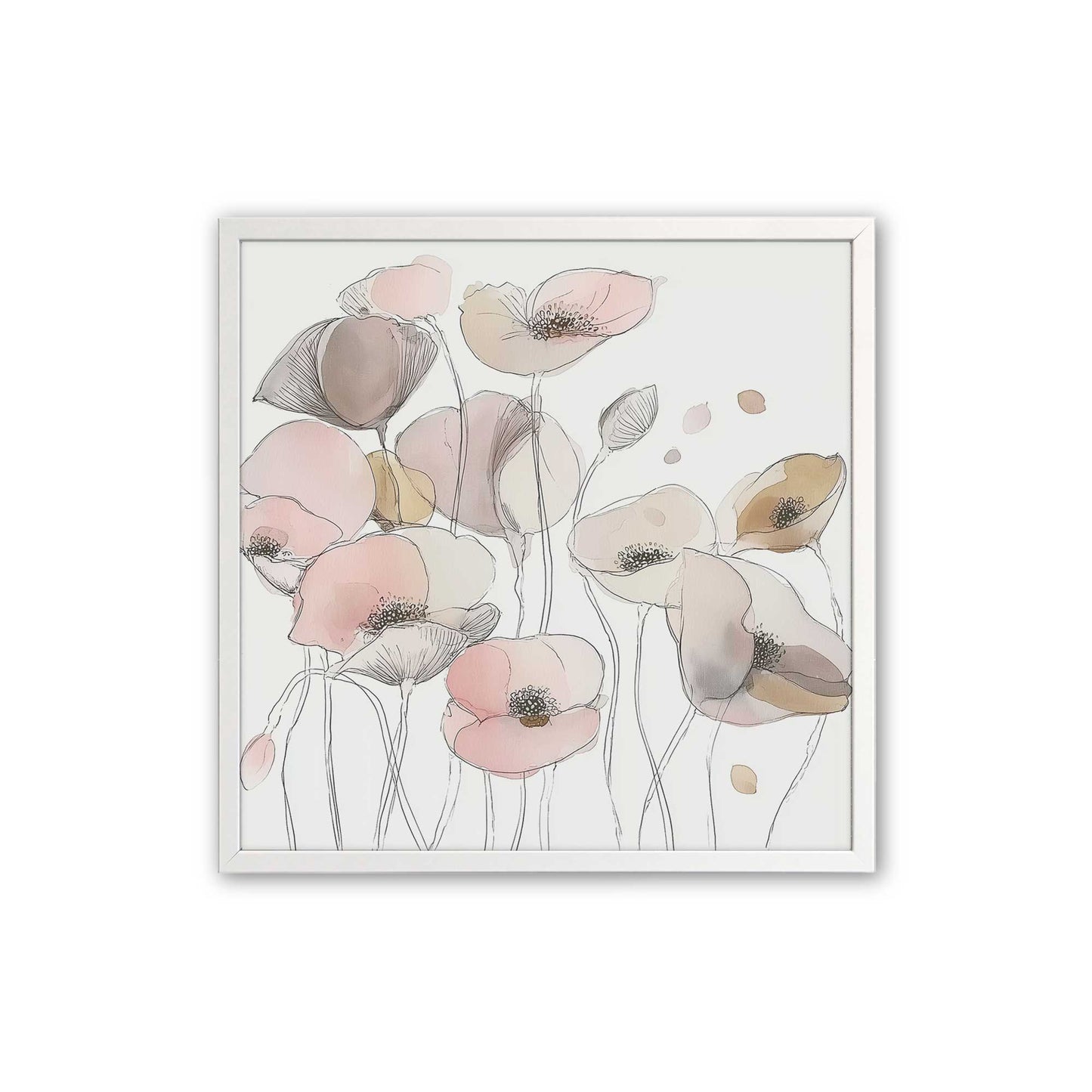 [Color:Opaque White], Picture of art in a Opaque White frame