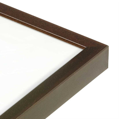 [Color:Espresso], Picture of art in a Espresso frame at an angle