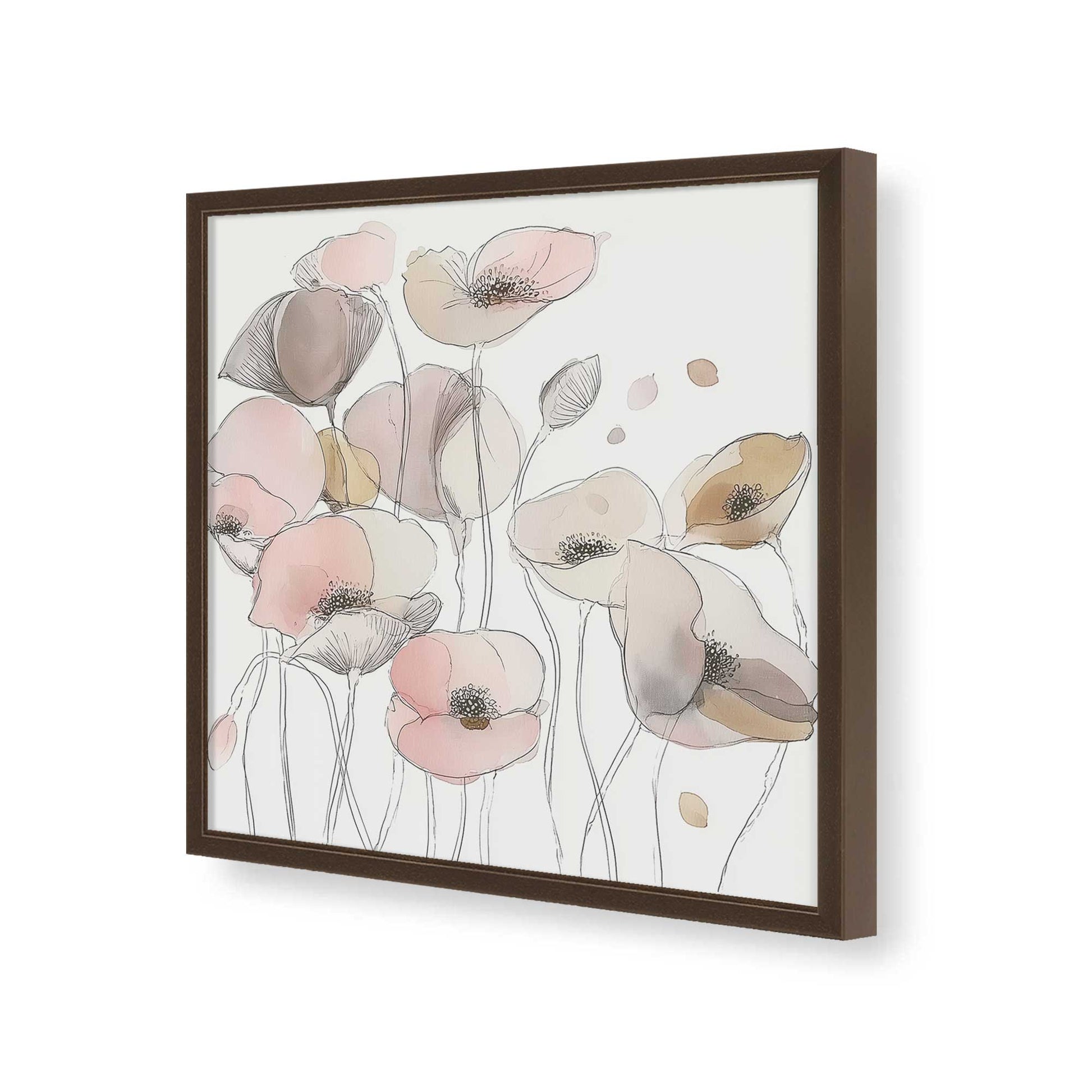 [Color:Espresso], Picture of art in a Espresso frame of the corner