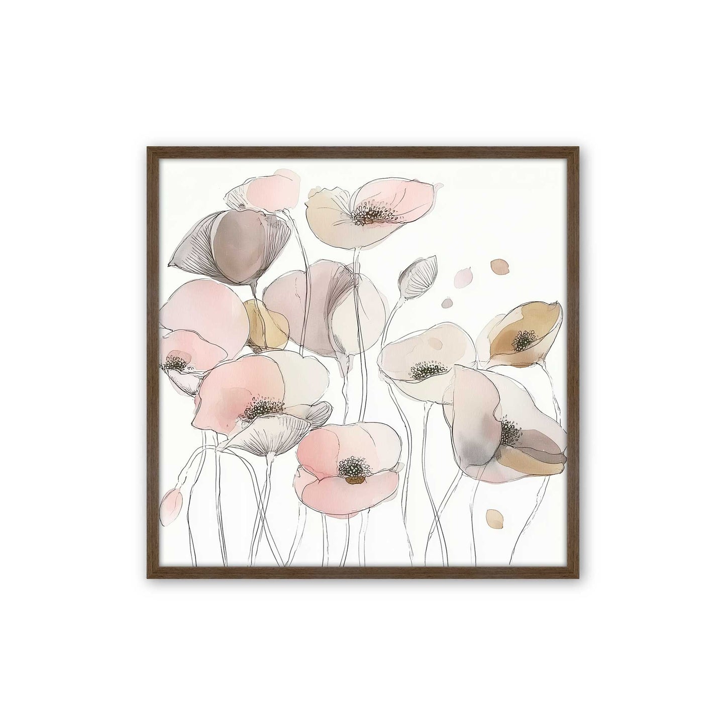 [Color:Walnut], Picture of art in a Walnut frame