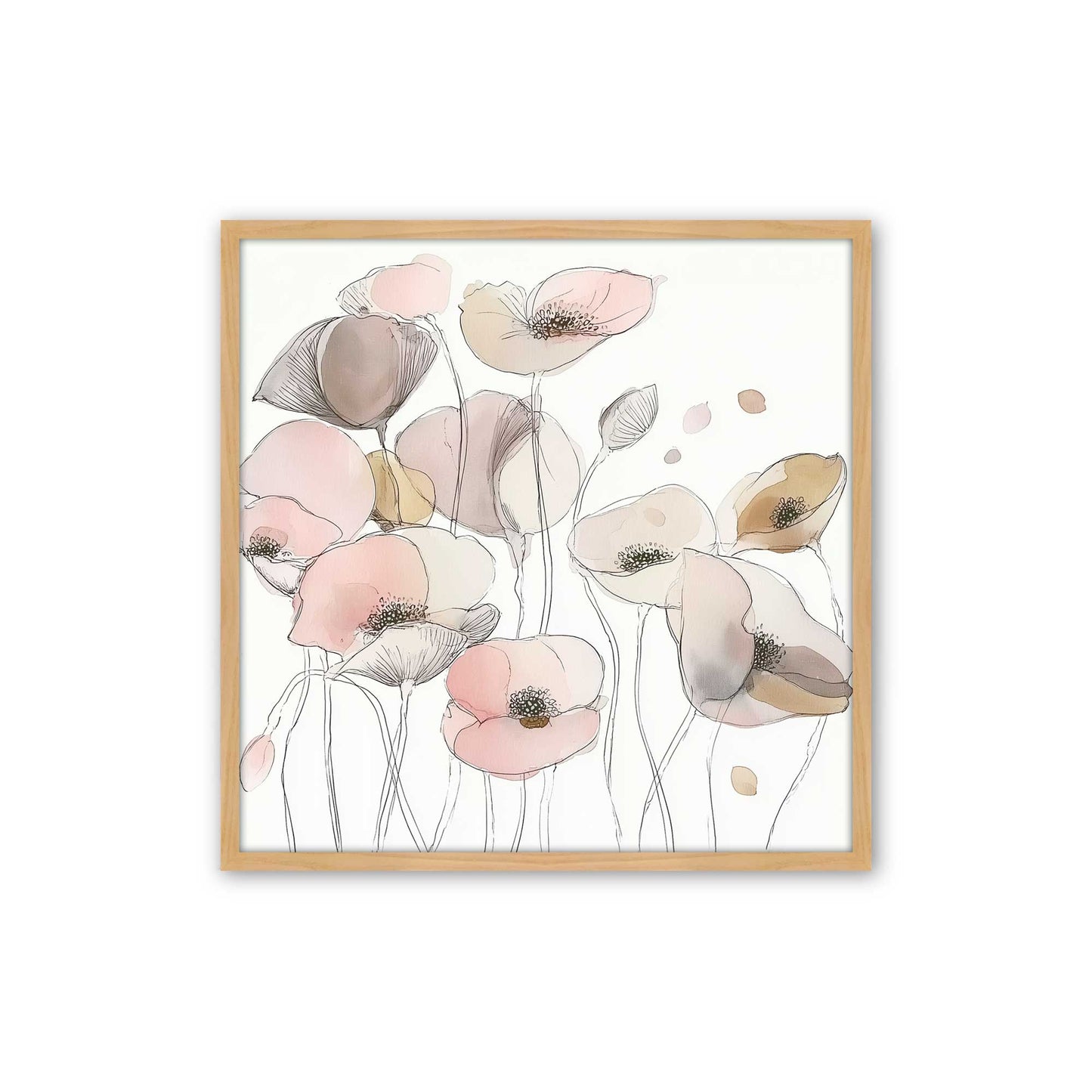 [Color:American Maple], Picture of art in a American Maple frame