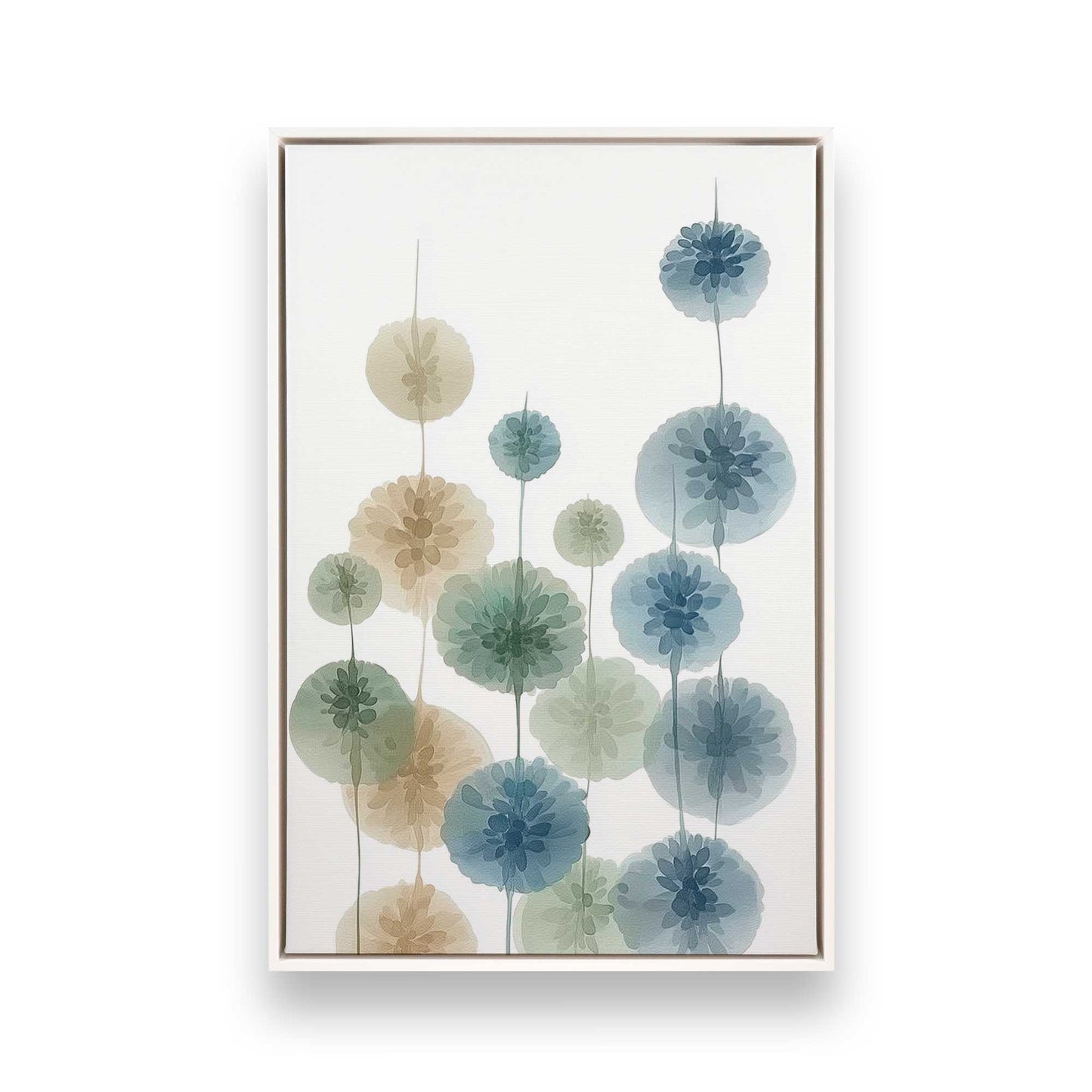 [Color:Opaque White], Picture of art in a White frame