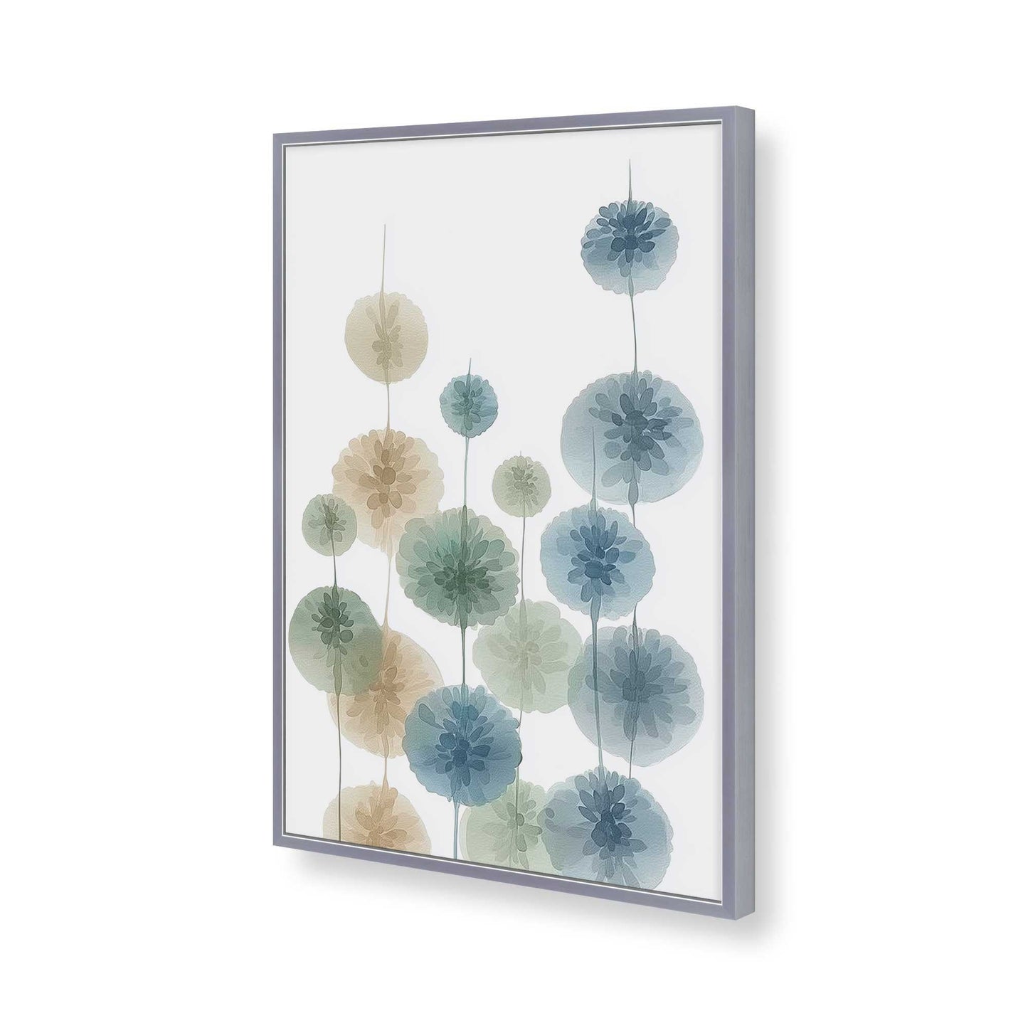 [Color:Polished Chrome], Picture of art in a Polished Chrome frame of the corner